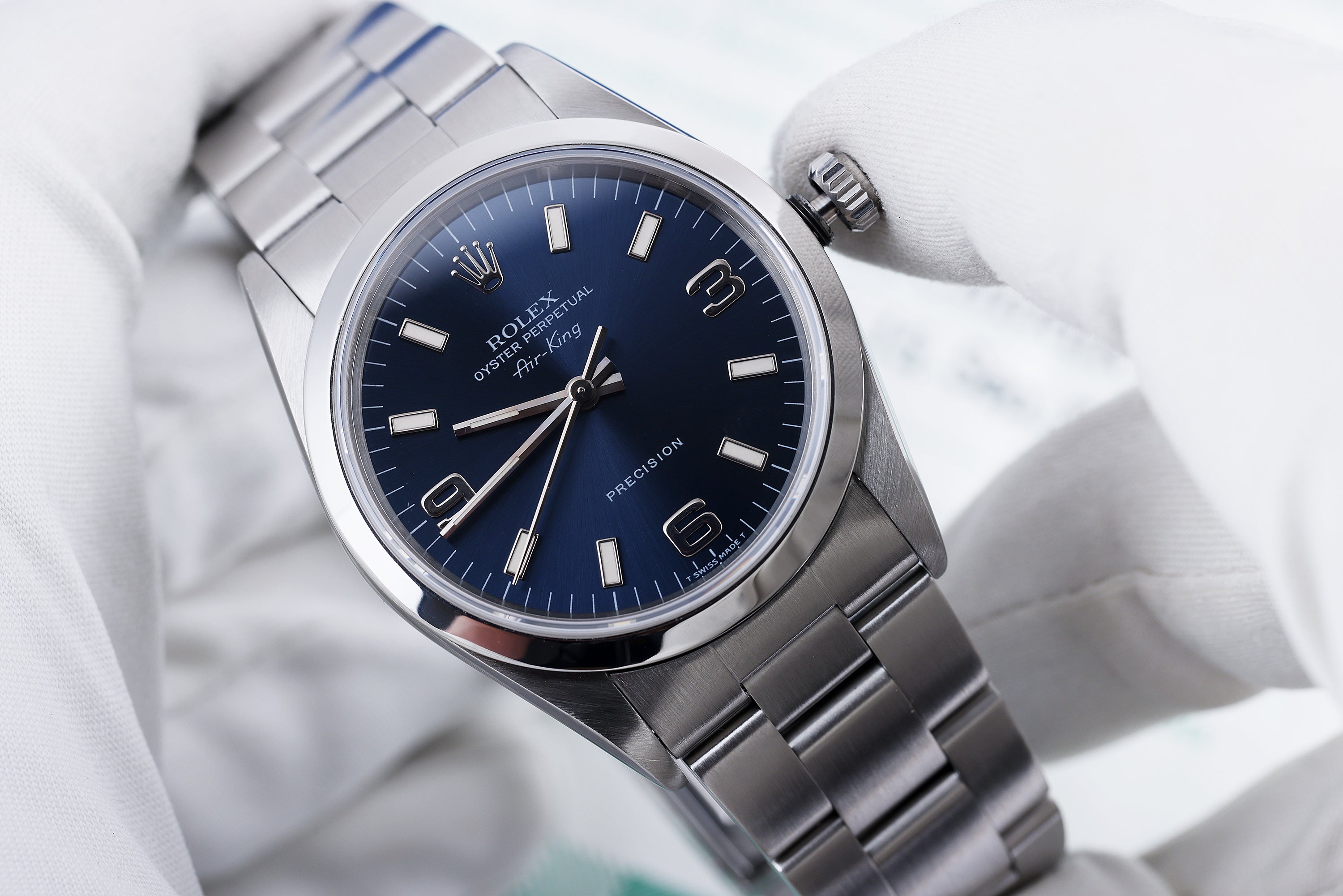 Rolex Air-King | REF. 14000 | Blue Dial | 34mm | Stainless Steel | Box & Papers | 1997