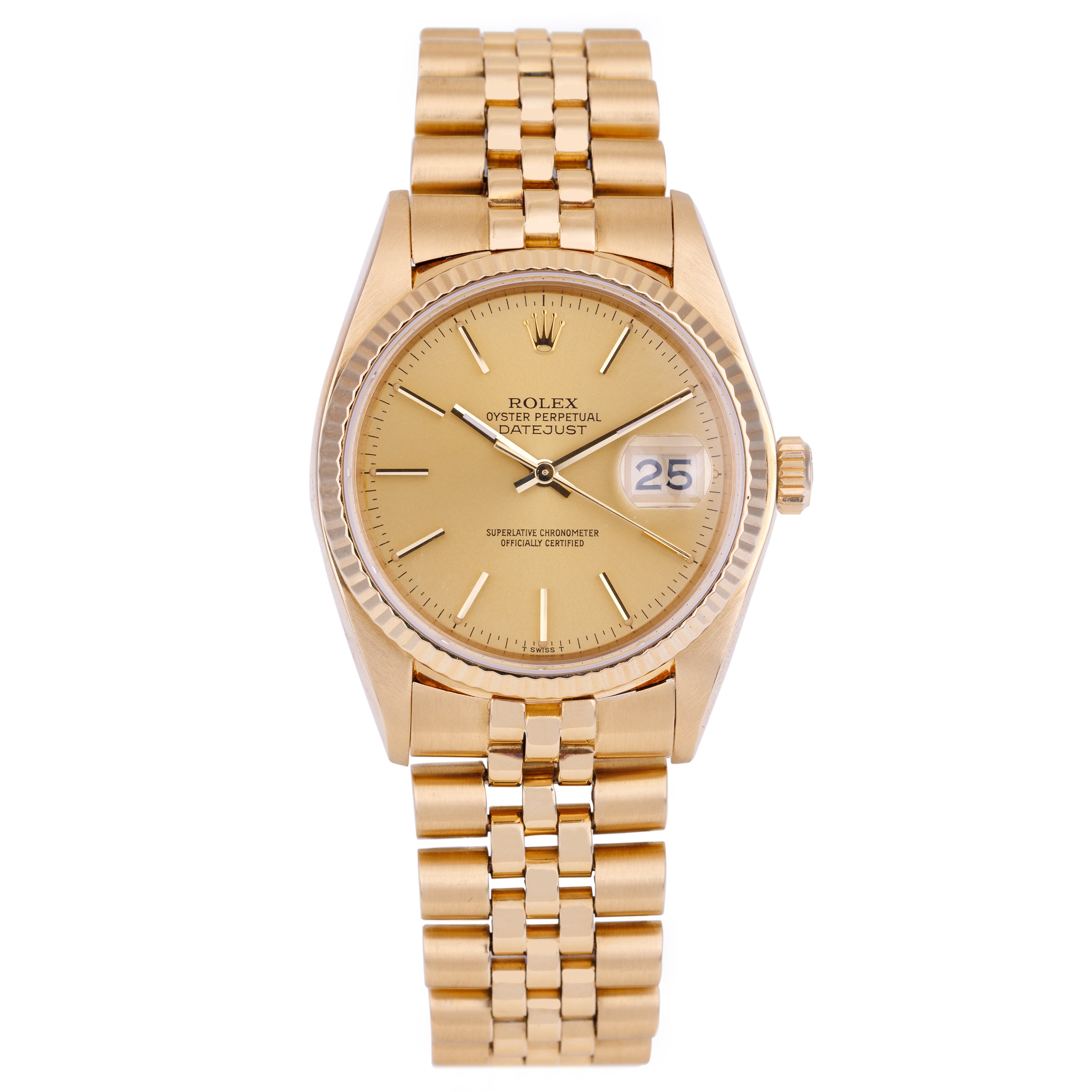 Rolex DateJust 36 | REF. 16018 | Jubilee Bracelet | 18k Yellow Gold | 1981
