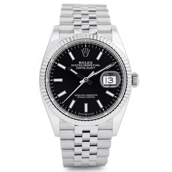 Unworn Rolex DateJust 36 | REF. 126234 | Black Dial | Box & Papers | 2025