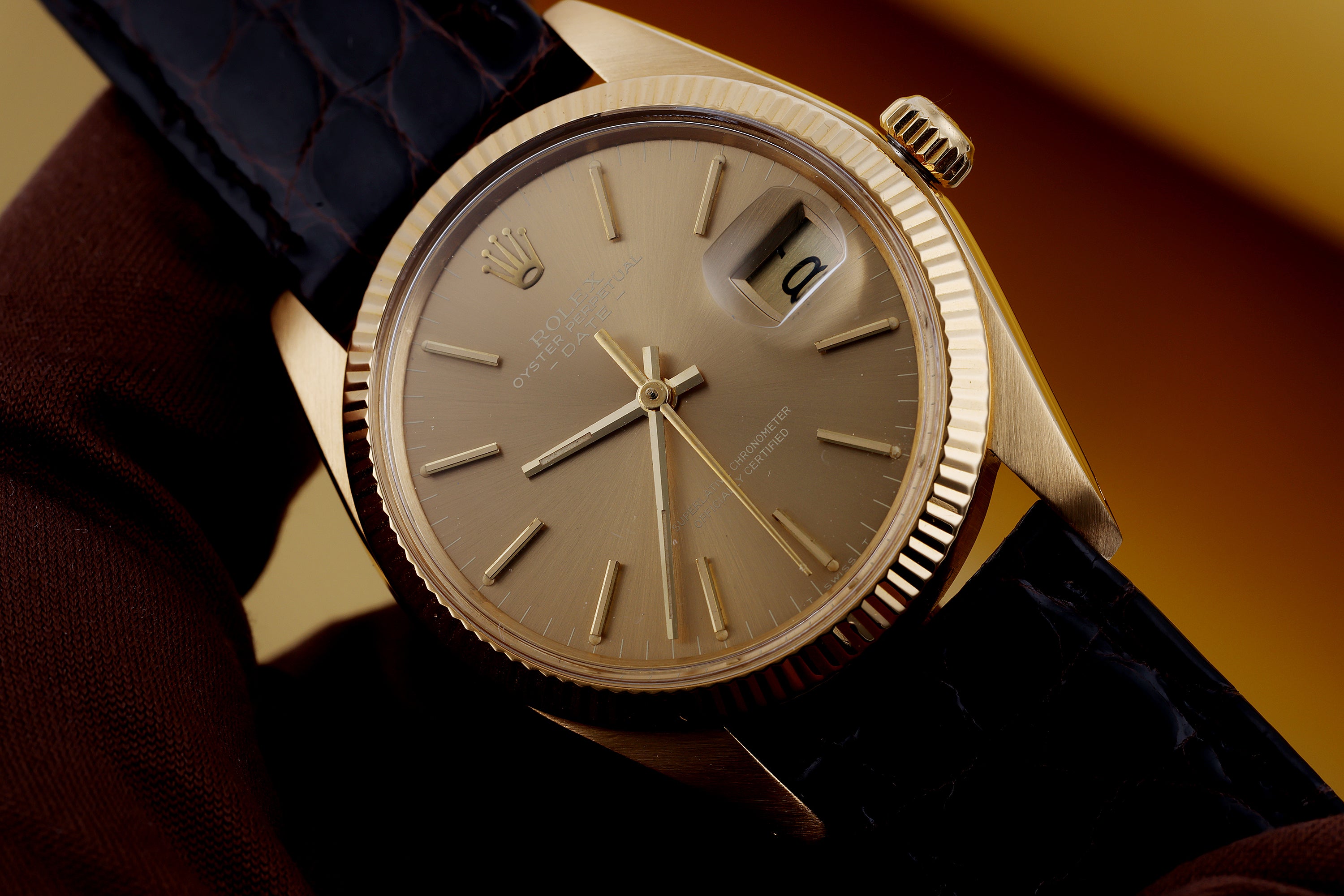 Rolex Date | REF. 1500 | Gold 'Ghost' Dial | 34mm | 18k Yellow Gold | 1977