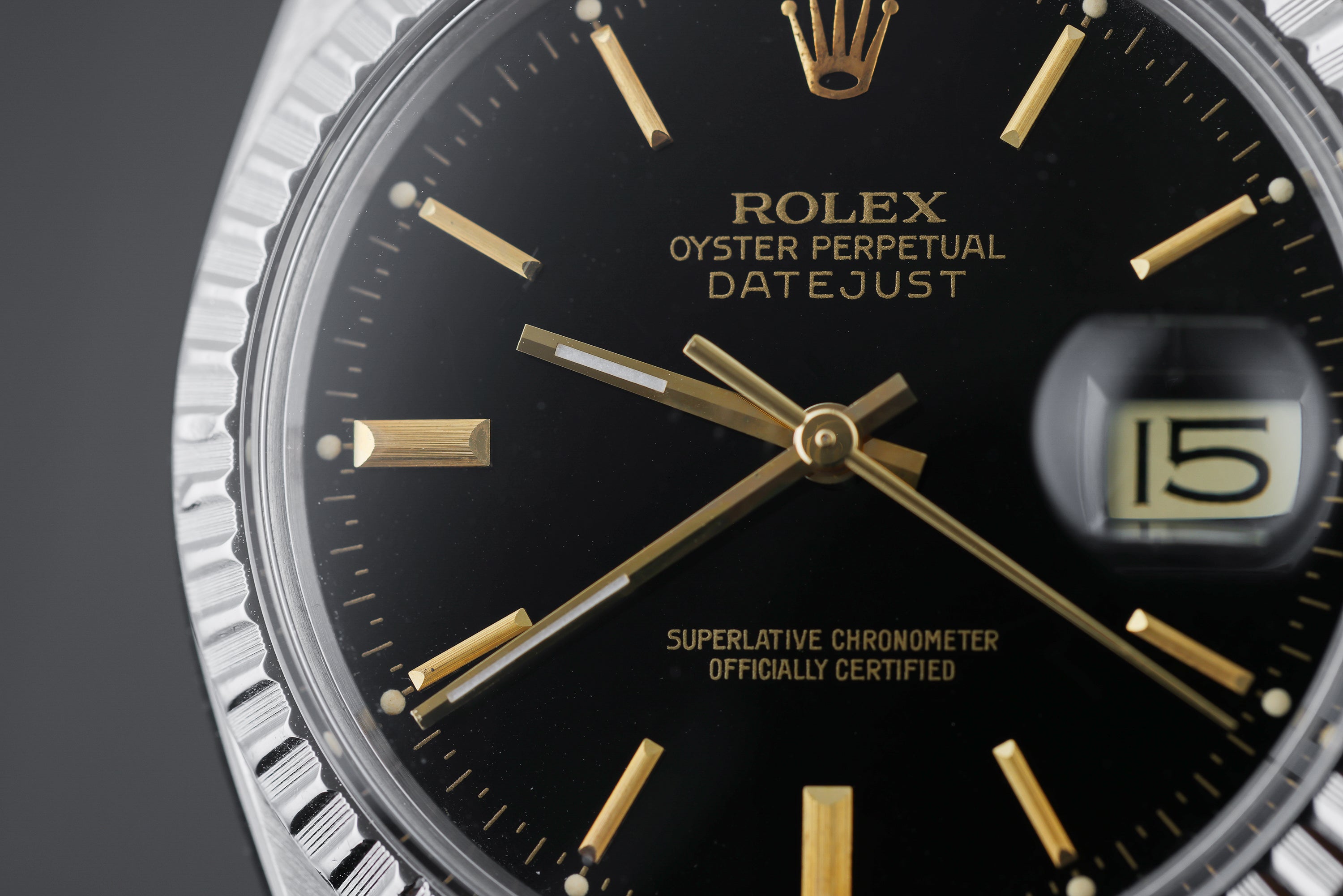 Rolex DateJust 36 | REF. 16030 | Black Dial | Stainless Steel | Box & Papers | 1978