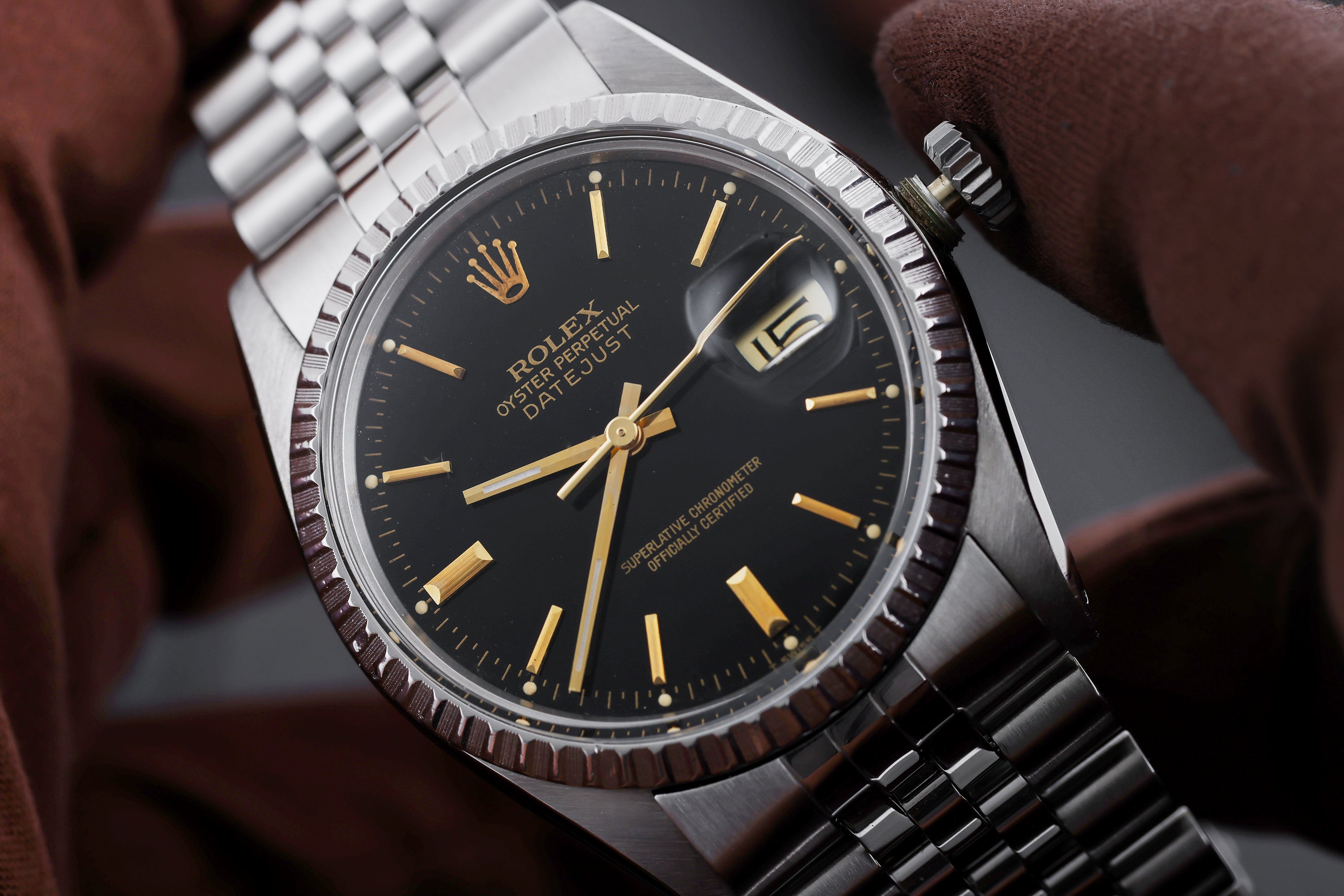 Rolex DateJust 36 | REF. 16030 | Black Dial | Stainless Steel | Box & Papers | 1978