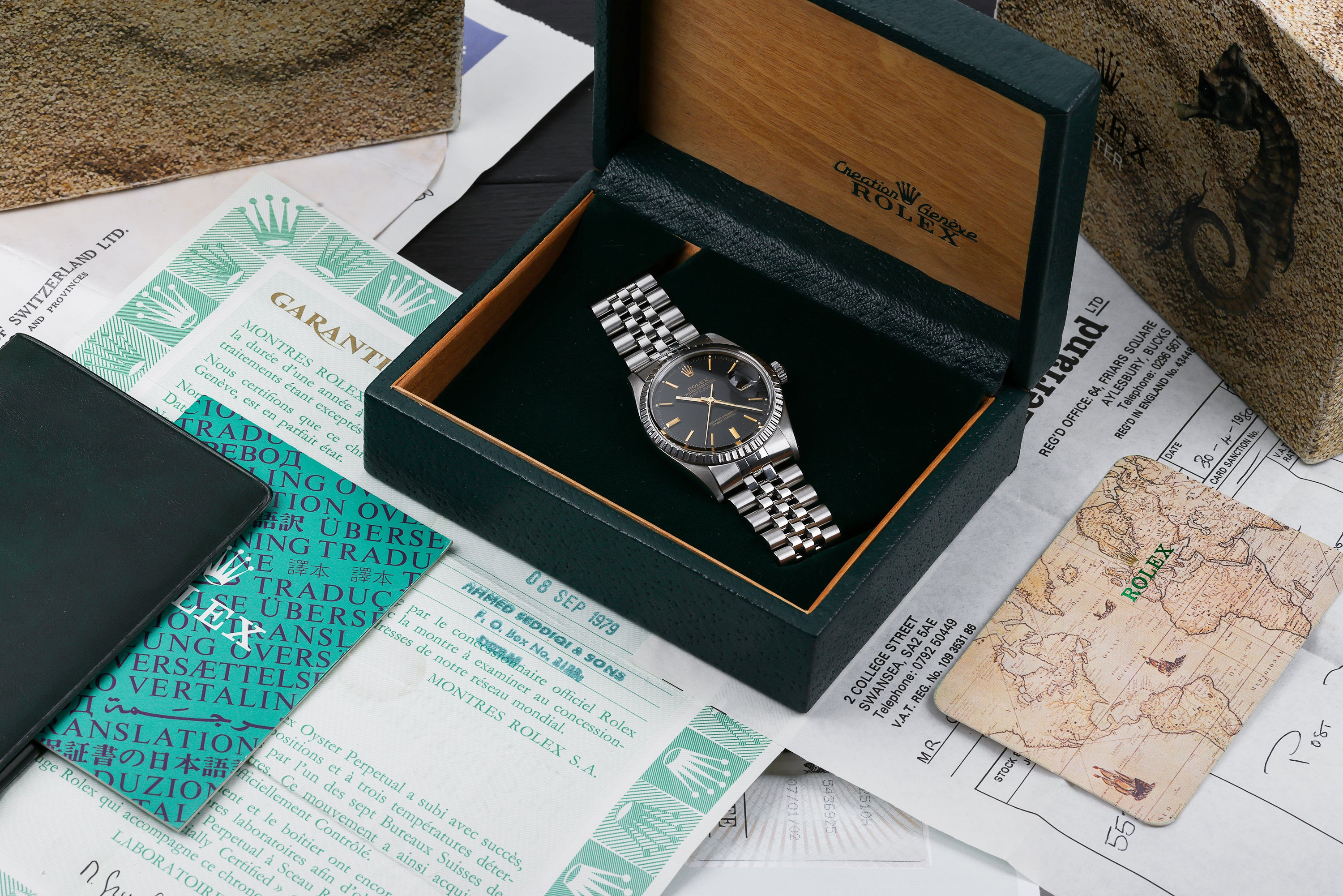 Rolex DateJust 36 | REF. 16030 | Black Dial | Stainless Steel | Box & Papers | 1978