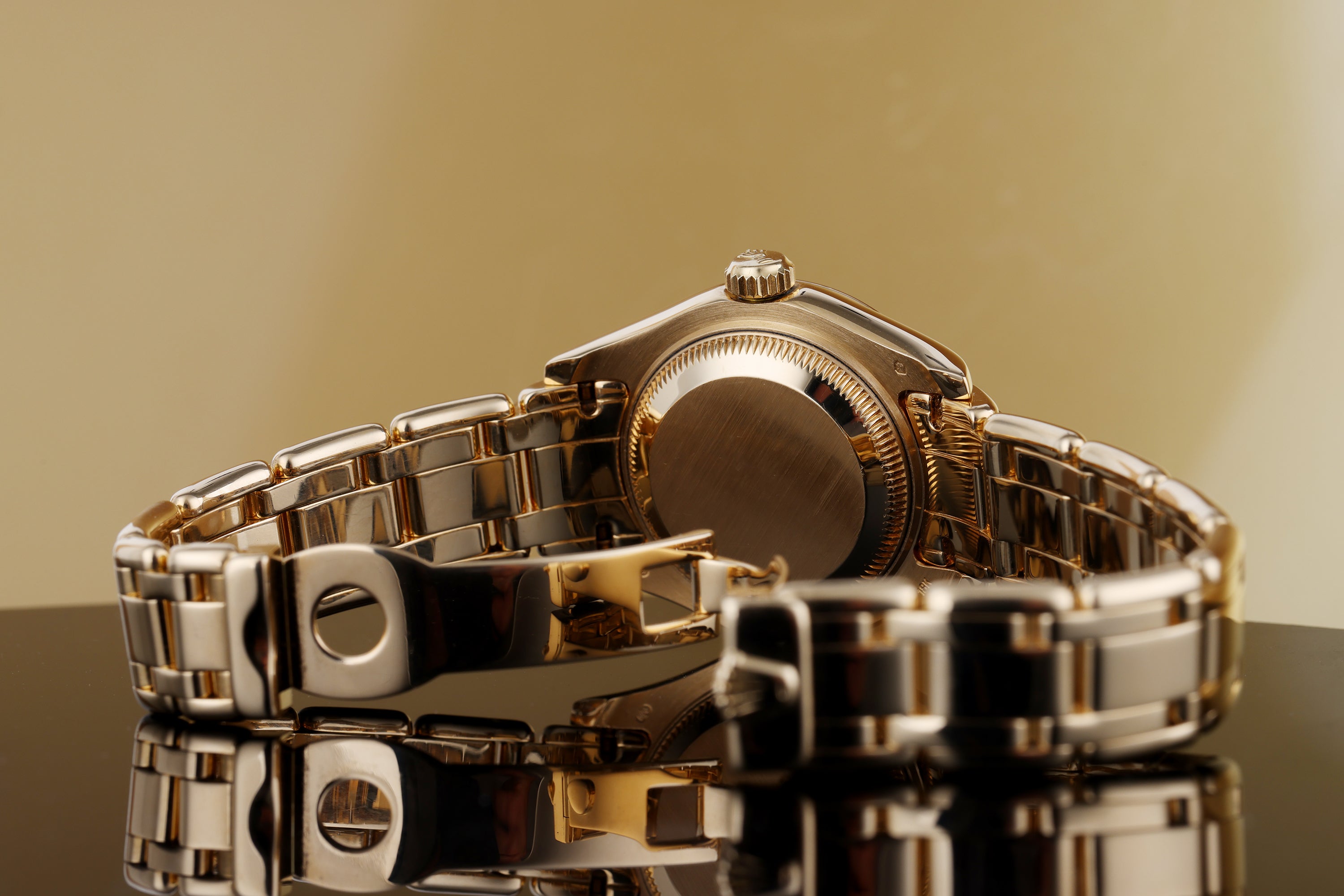 Rolex Pearlmaster | REF. 69298 | Gold Dial | Diamond Bezel & Dial | 18k Yellow Gold | 29mm | Box & Papers | 1997