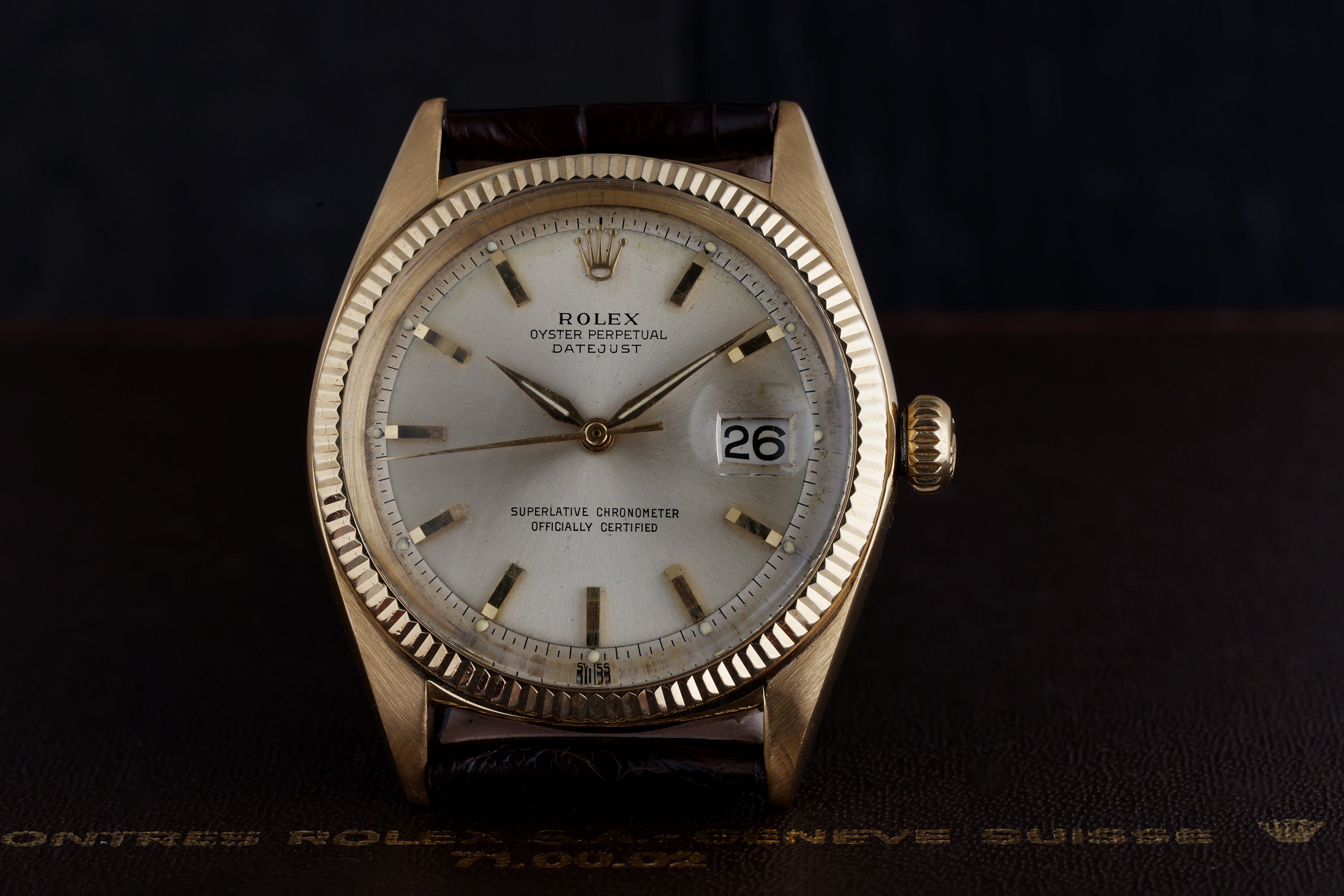 Rolex DateJust | REF. 1601 | Gold Dial | 36mm | 18k Yellow Gold | 1961