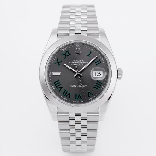 Rolex DateJust 41 | REF. 126300 | Wimbledon Dial | Box & Papers | Stainless Steel | 2019