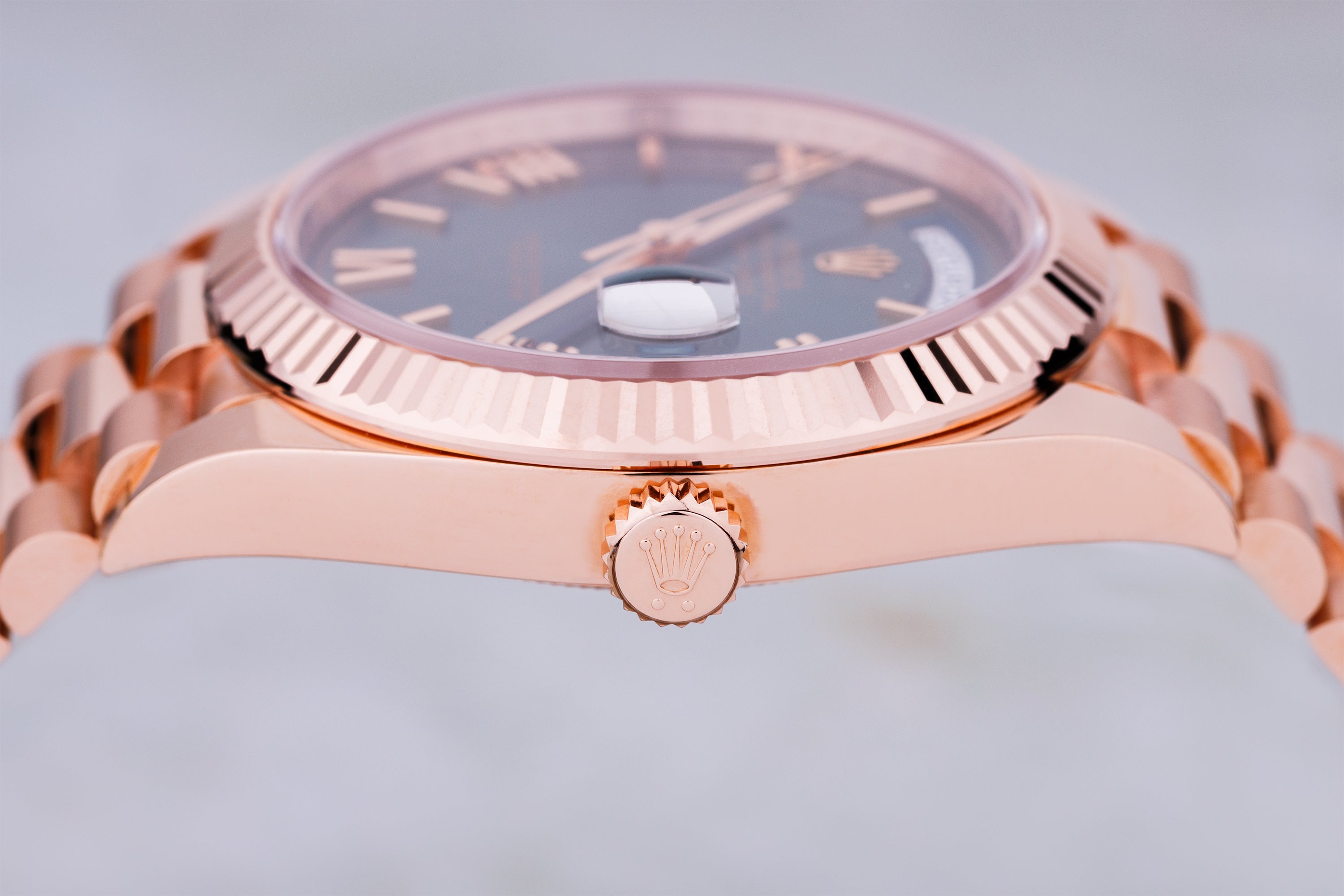 Unworn Rolex Day-Date | REF. 228235 | Olive Green Dial | 18k Rose Gold | 40mm | Box & Papers | 2022