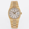 Rolex Day-Date Quartz 'Pyramid' | REF. 19028 | Silver Dial | 18k Yellow Gold | 1986