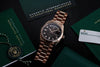 Rolex Day-Date | REF. 128235 | Brown Vignette Dégradé Diamond Dial | 36mm | 18k Rose Gold | Box & Papers | 2021