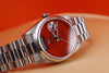 Rare Unpolished Rolex Day-Date | Coral Dial | REF. 18206 | Platinum | 36mm | 1991