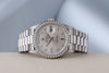 Rolex Day-Date | REF. 18346 | Platinum | Silver Diamond Dial | Diamond Bezel | 1989