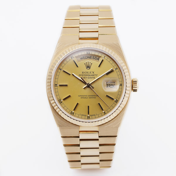 Rolex Day-Date OysterQuartz | REF. 19018 | 18k Yellow Gold | 1981