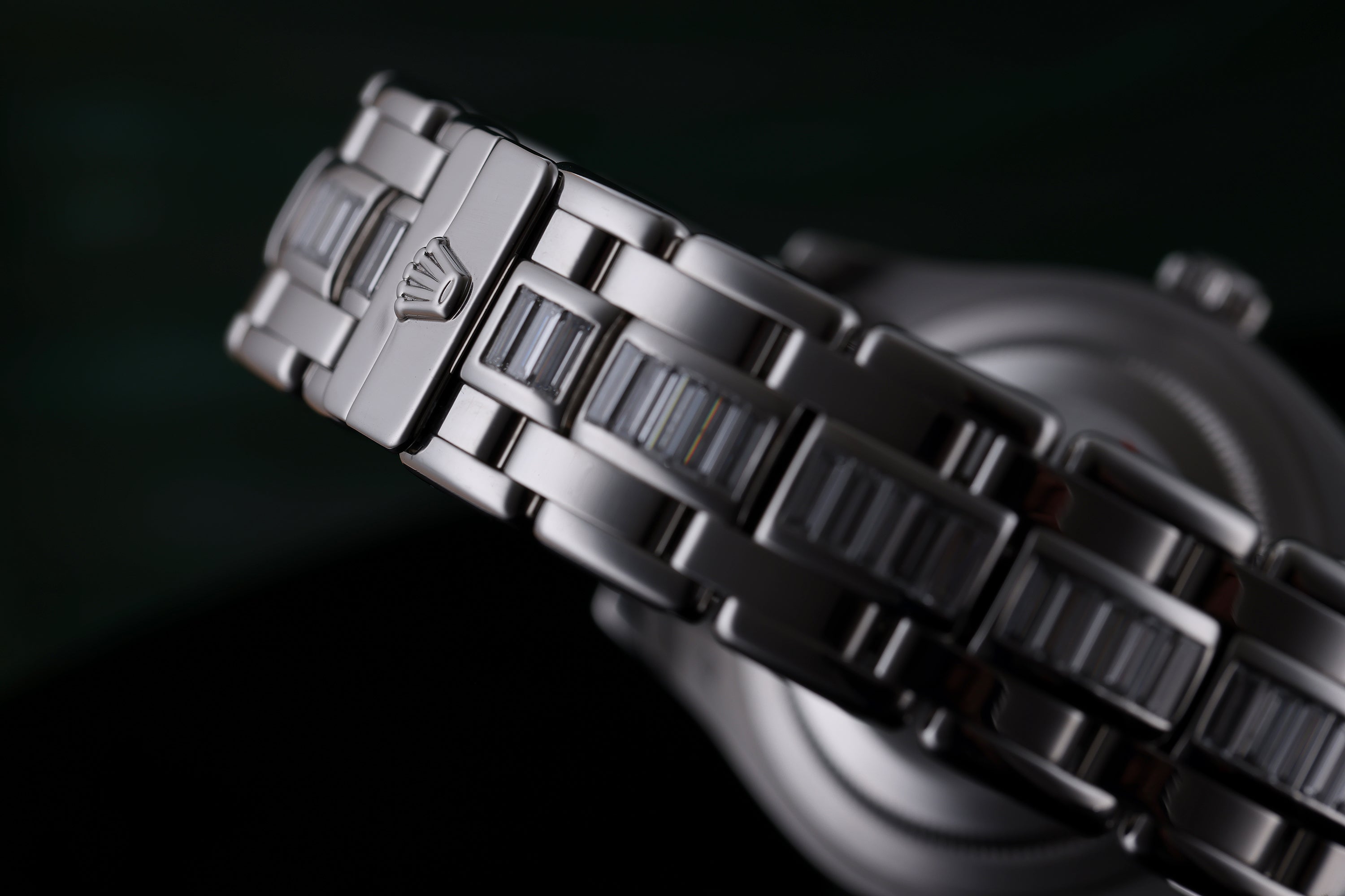Rolex Day-Date Masterpiece 39 | REF. 18956 | Platinum | Black Mother of Pearl Diamond Dial | Diamond Bezel & Bracelet | 2000