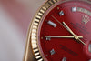 Rare Rolex Day-Date 'Stella' | REF. 1803 | Cherry Red Stella Diamond Dial | 1977 | 18k Yellow Gold