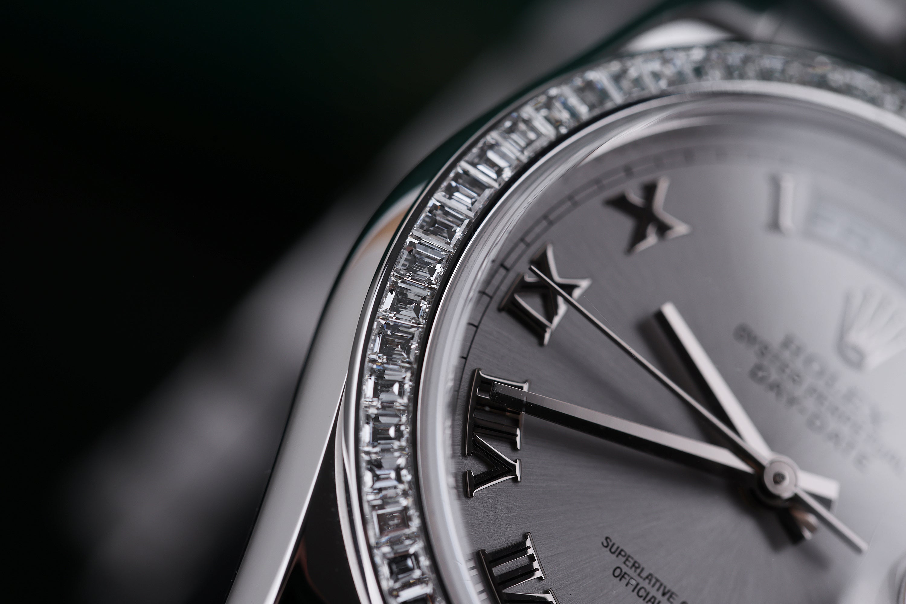 Rolex Day-Date | REF. 118399 | Baguette Diamond Bezel | 36mm | 18k White Gold | 2007-2008