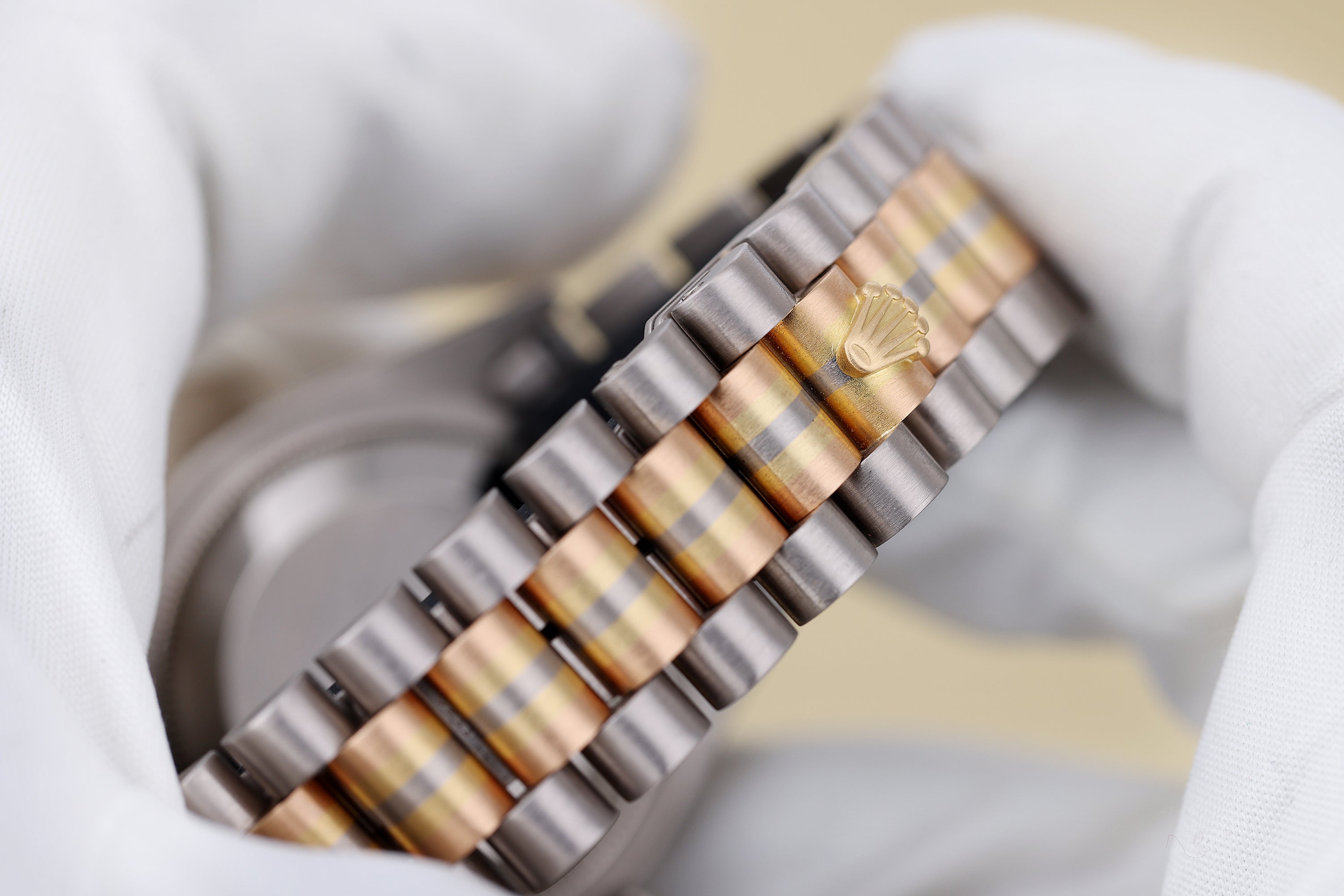 Rolex Day-Date Tridor | REF. 18239B | Silver Dial | 18k Three Colour Gold | 1995