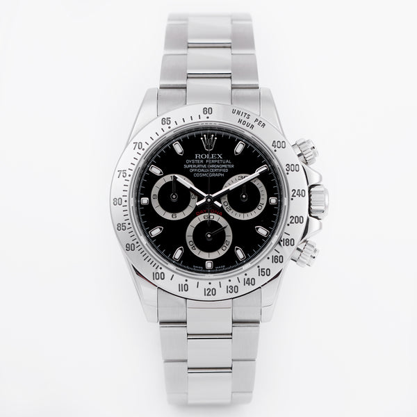 Rolex Daytona | REF. 116520 | Black Dial | Box & Papers | 2022 Rolex Service Papers | 2010 | Stainless Steel