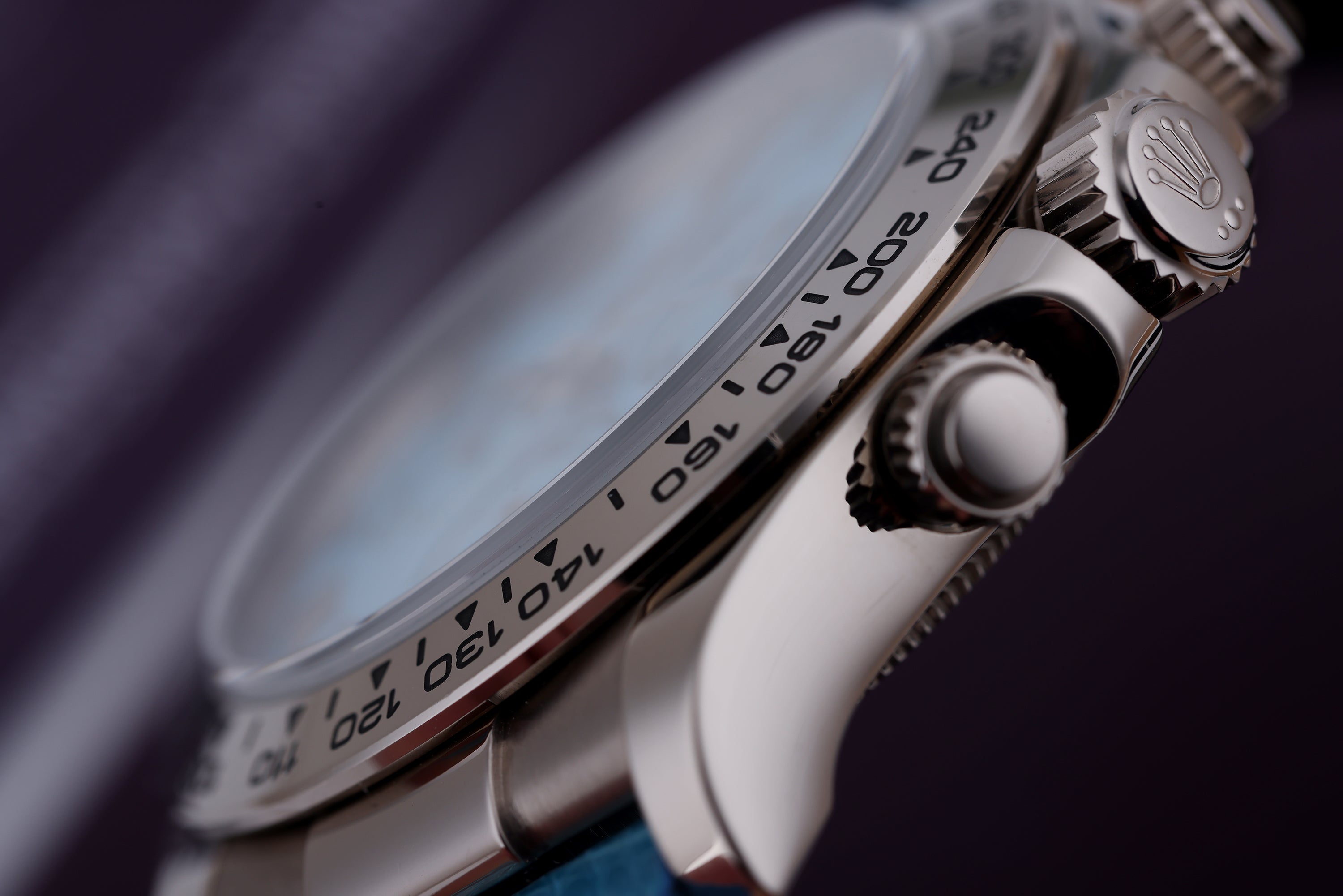 Rare Rolex Blue Beach Daytona - Asprey Engraved Caseback | REF. 116519 | 18k White Gold | Asprey Papers | 2007-2008