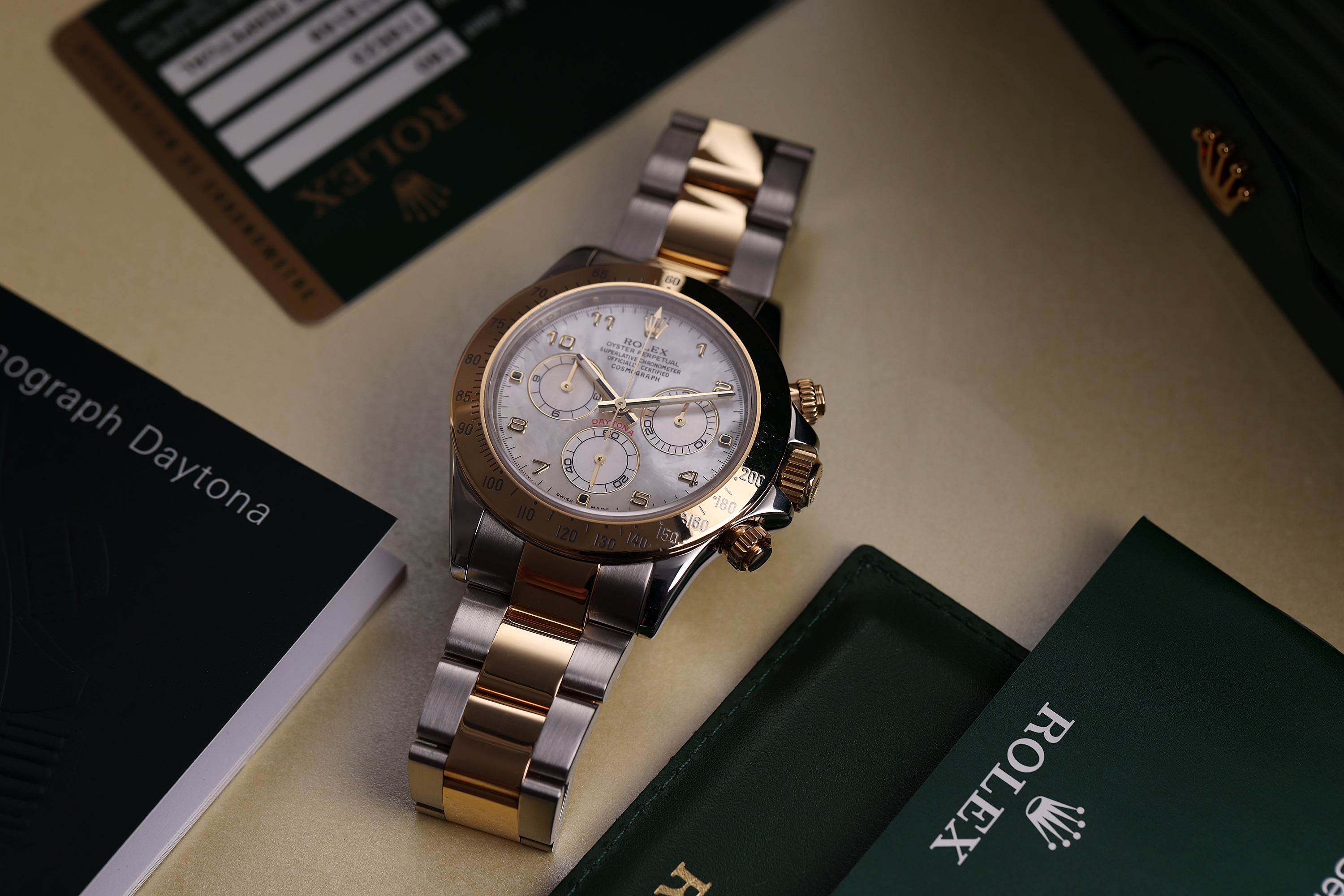 Rolex Daytona | REF. 116523 | White Mother of Pearl | Stainless Steel & 18k Yellow Gold | Box & Papers | 2011