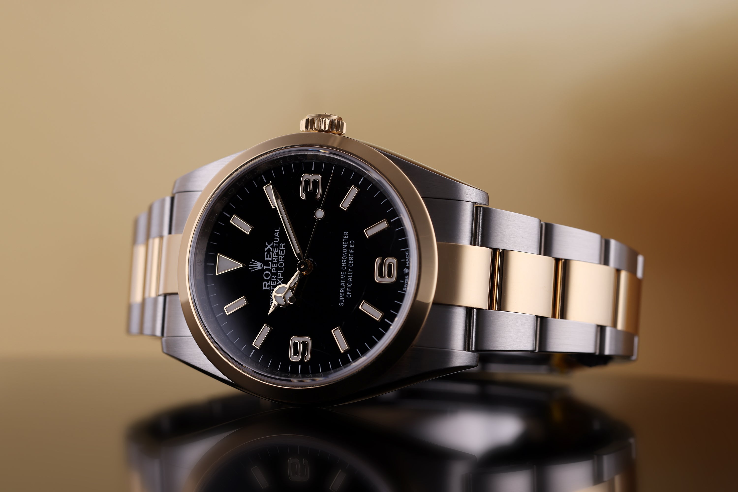 Rolex Explorer | REF. 124273 | Stainless Steel & 18k Yellow Gold | 36mm | Box & Papers | 2024