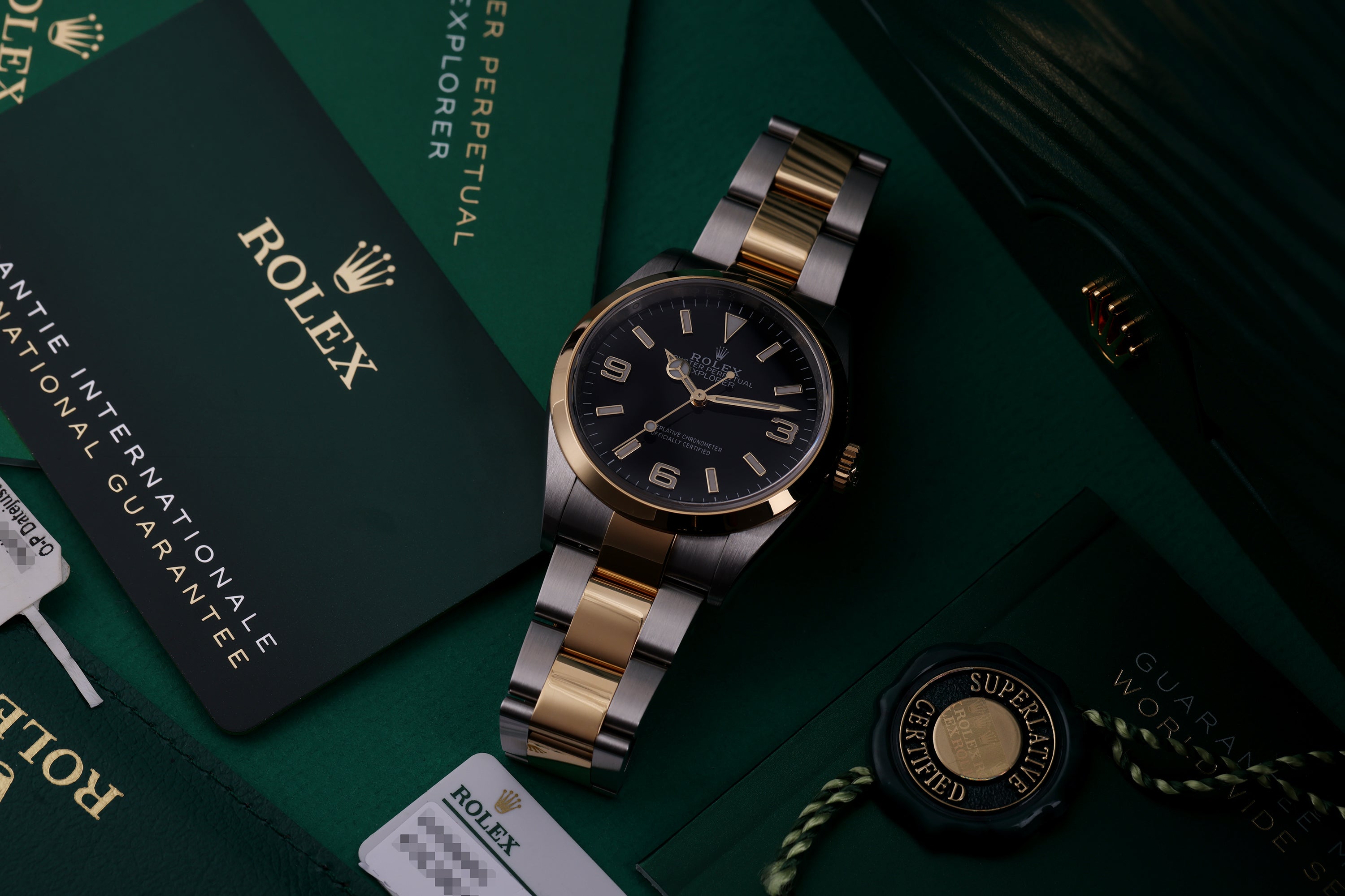 Rolex Explorer | REF. 124273 | Stainless Steel & 18k Yellow Gold | 36mm | Box & Papers | 2024