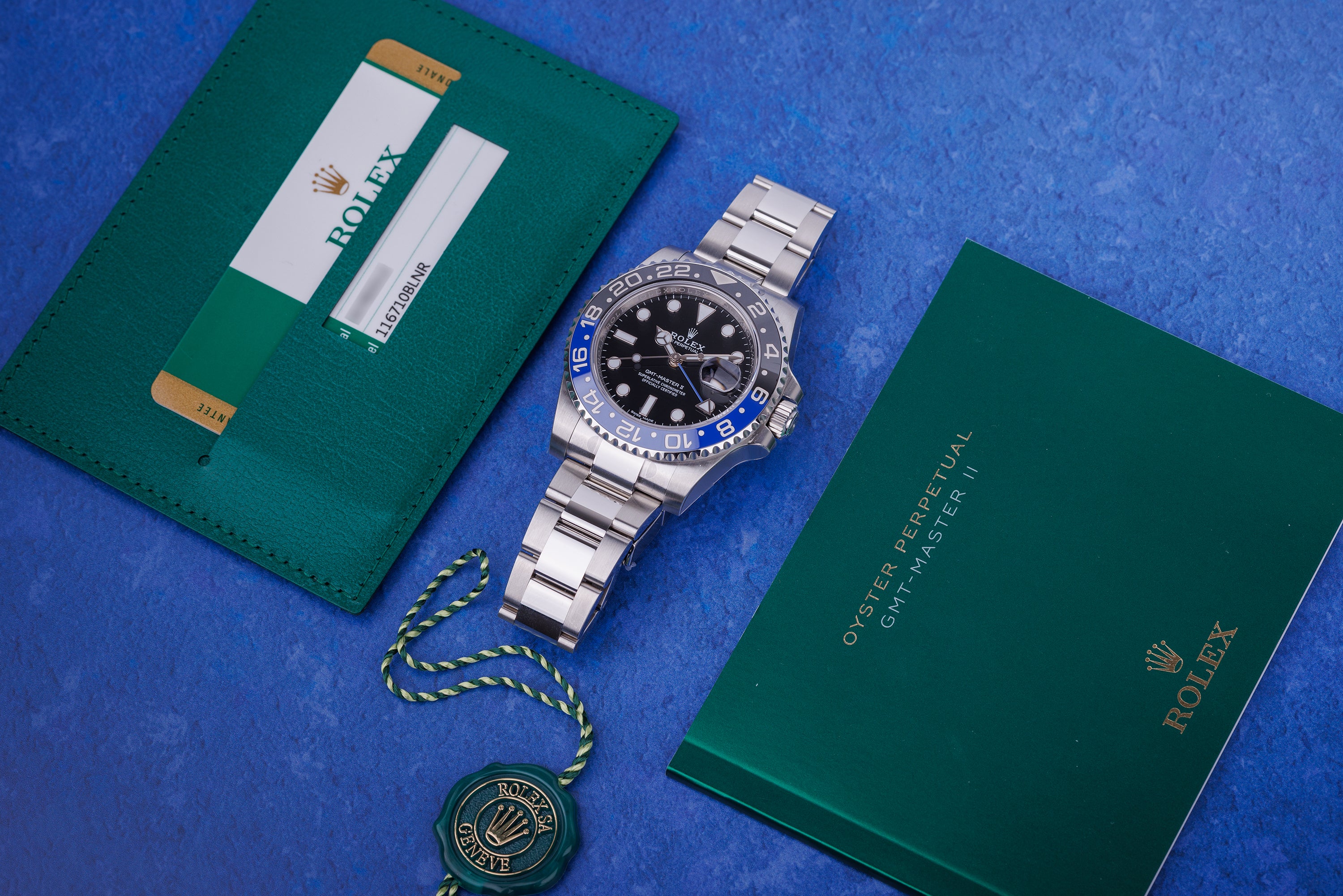 Unworn Rolex GMT-Master II Batman Fully Stickered | REF. 116710BLNR | Stainless Steel | Box & Papers | 2018