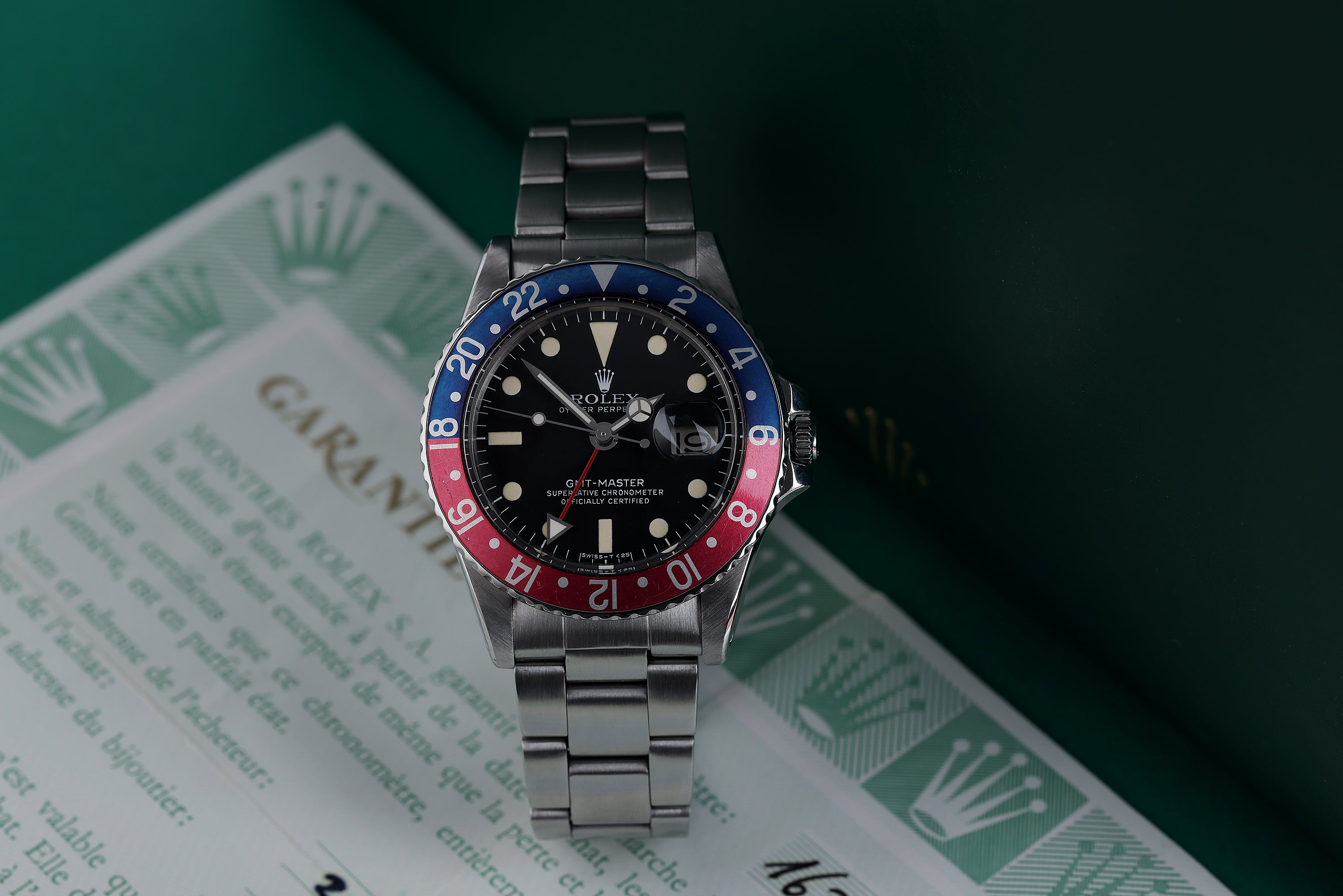 Rolex GMT-Master "Pepsi" | REF. 1675 | Black Matte Dial | 1978/1980 | Stainless Steel | Box & Papers