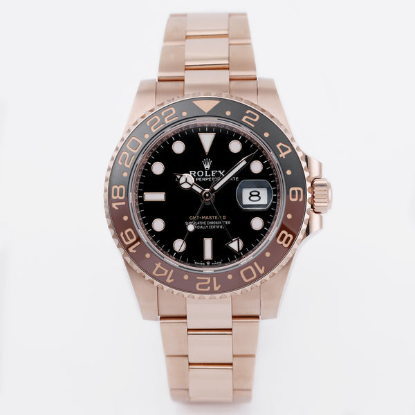 Unworn Rolex GMT-Master II Rootbeer | REF. 126715CHNR | 18k Rose Gold | Box & Papers | 2022