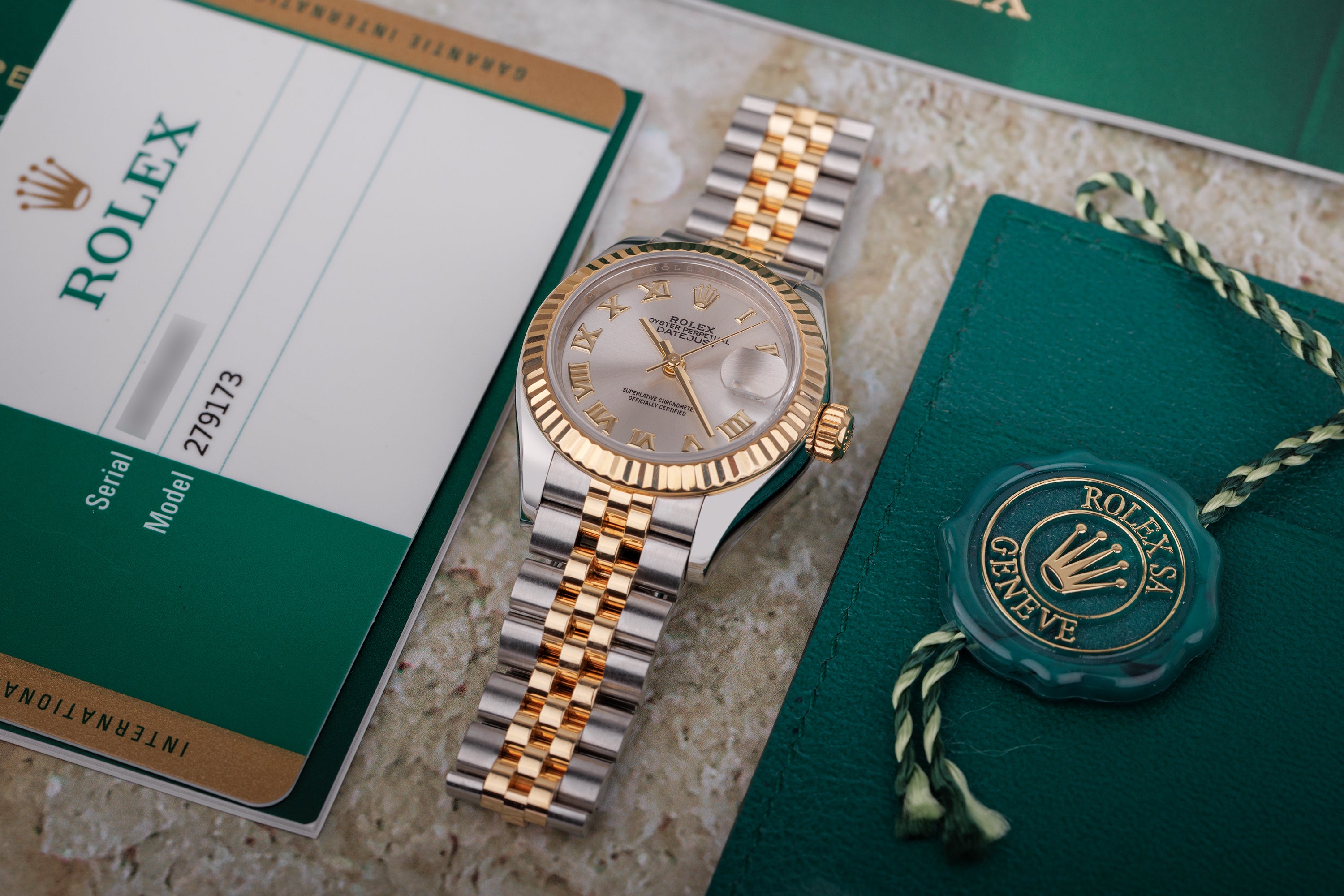 Rolex Lady DateJust 28mm | REF. 279173 | Silver Dial | 28mm | Stainless Steel & 18k Yellow Gold | Box & Papers | 2018