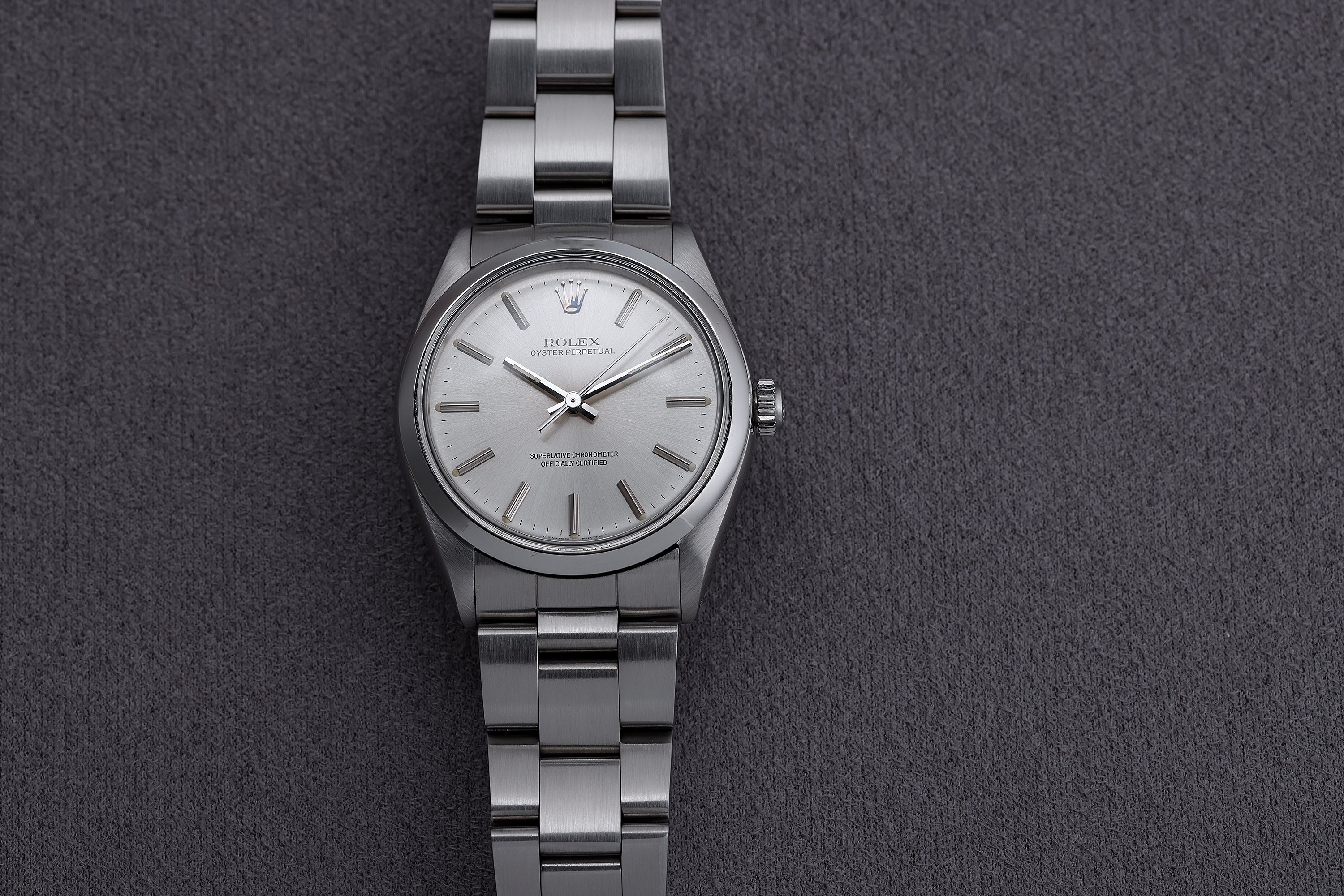 Rolex Oyster Perpetual | REF. 1002 | Silver Dial | 34mm | Stainless Steel | 1986