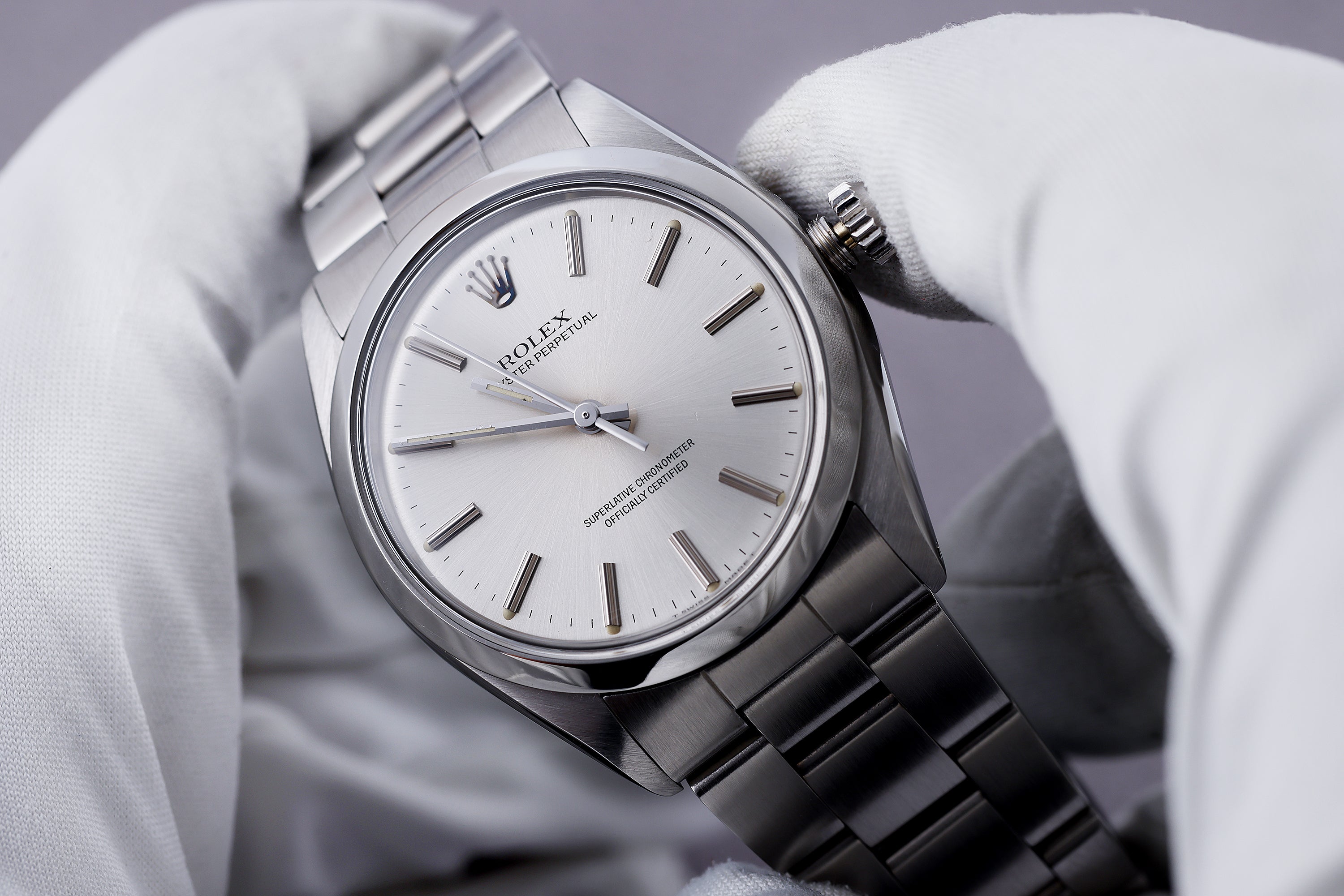 Rolex Oyster Perpetual | REF. 1002 | Silver Dial | 34mm | Stainless Steel | 1986