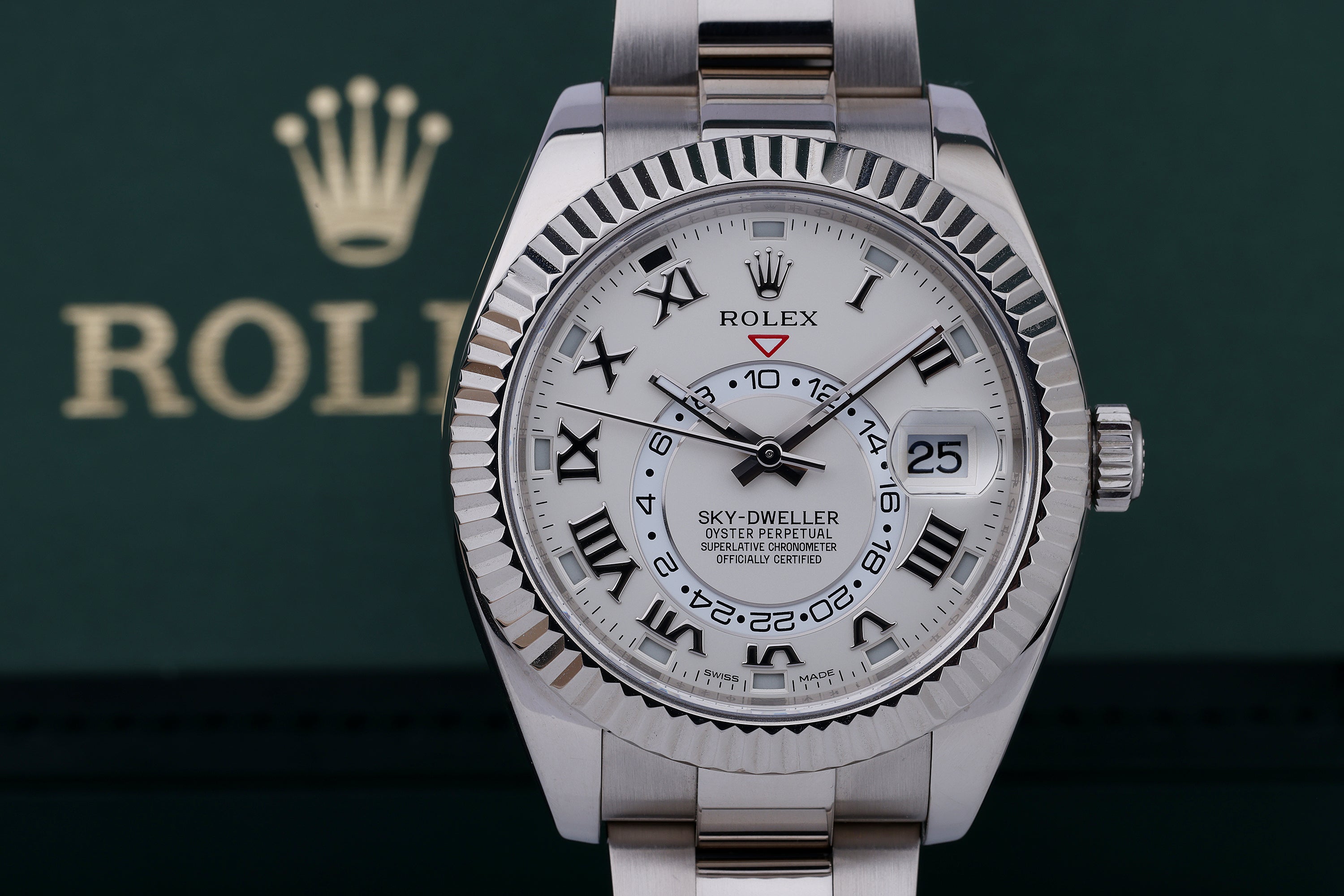Rolex Sky-Dweller | REF. 326939 | White Dial | 18k White Gold | Box & Papers | 2015
