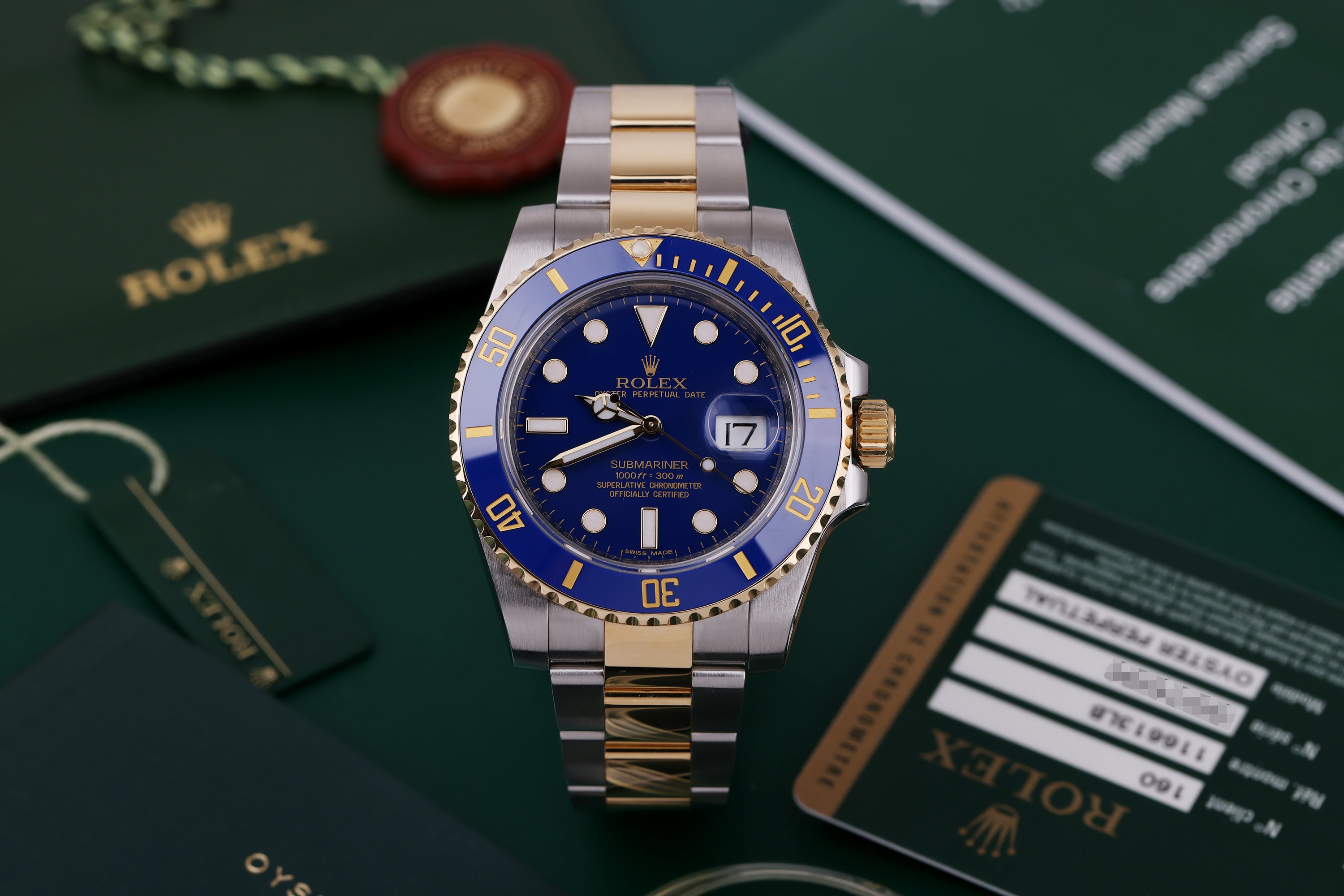 Rolex Submariner | REF. 116613LB | Matte Blue Dial | Stainless Steel & 18k Yellow Gold | Box & Papers | 2013