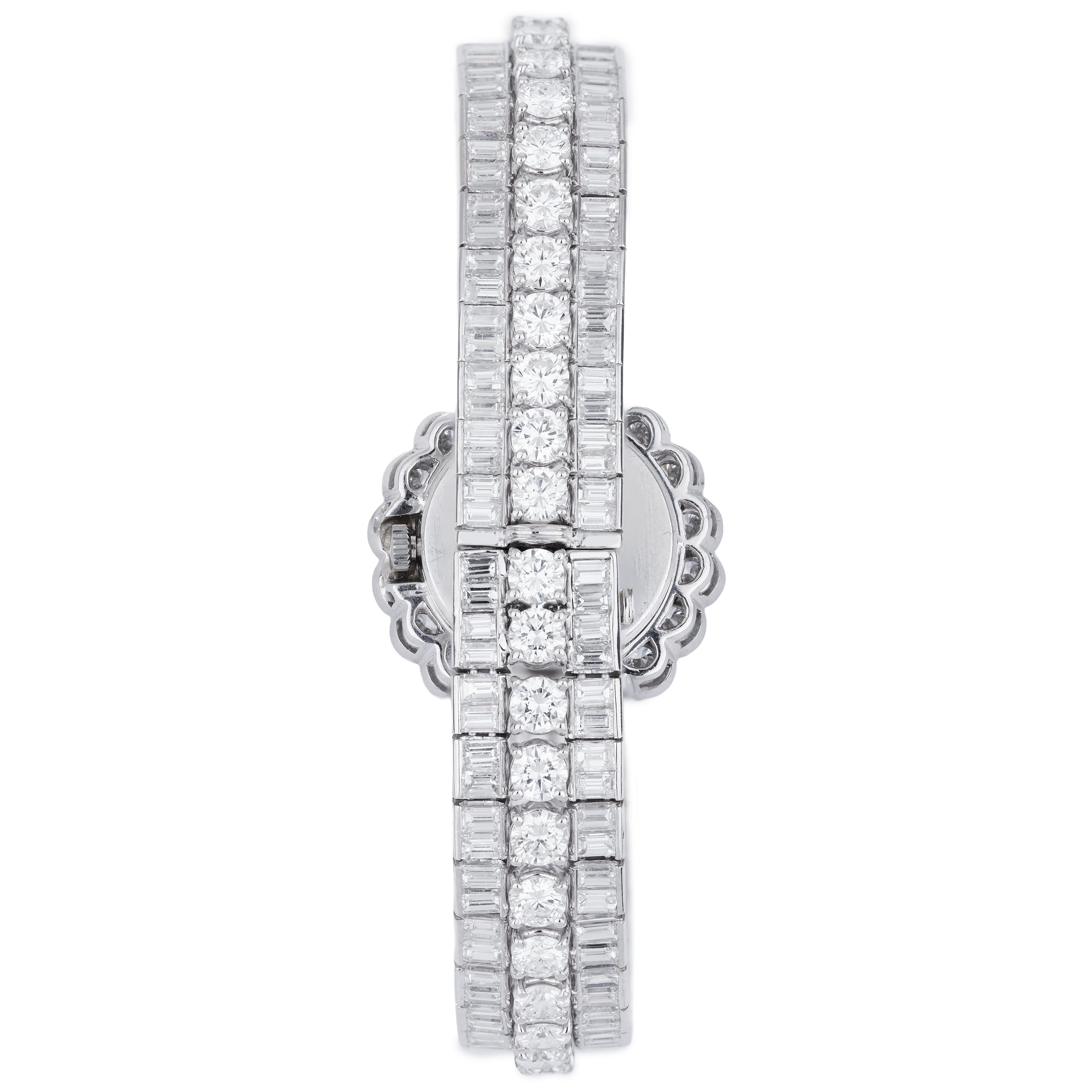The Royal Diamond Lady Wristwatch | REF. BA 32 | Pave Diamond | 18k White Gold | 27mm | Quartz | 1990's