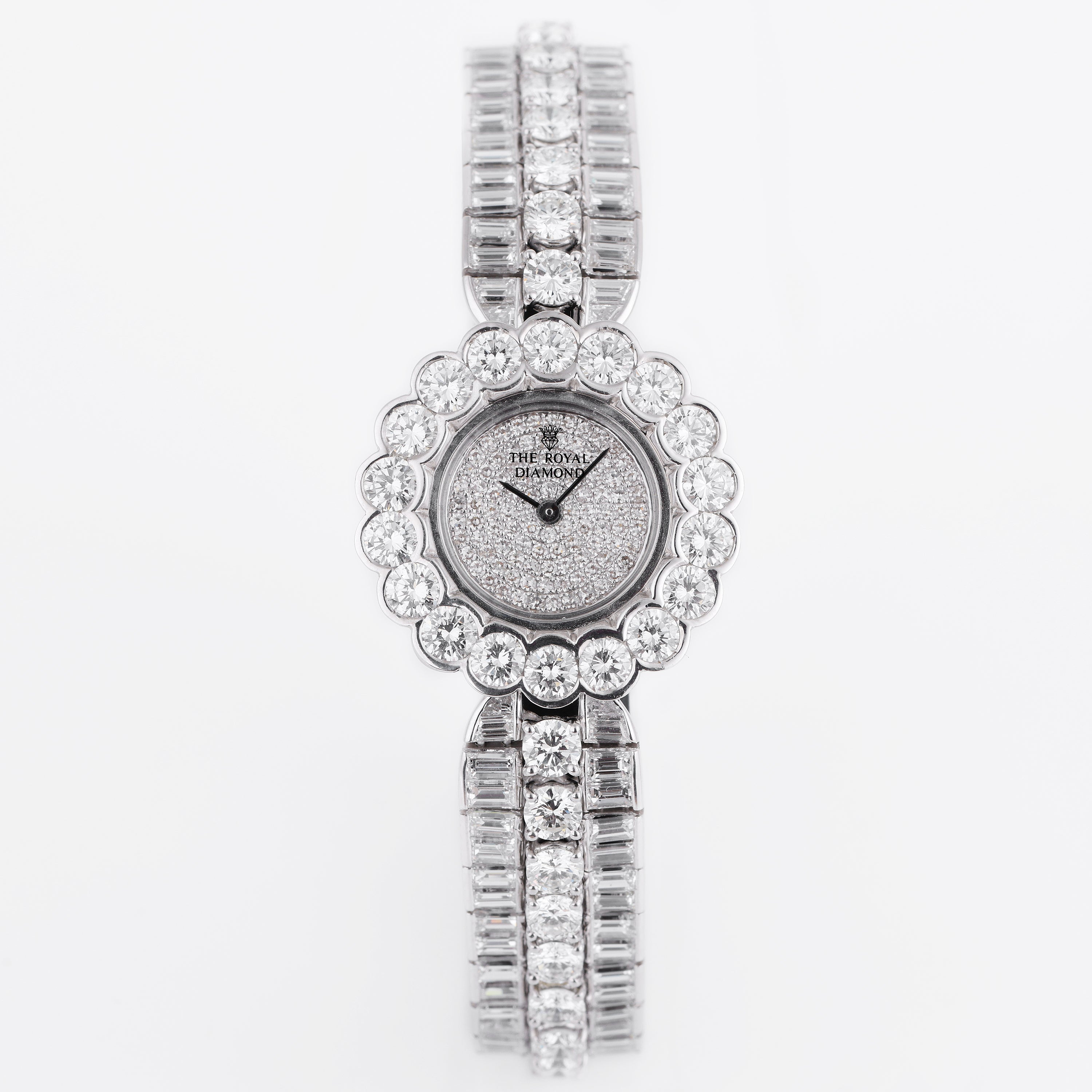 The Royal Diamond Lady Wristwatch | REF. BA 32 | Pave Diamond | 18k White Gold | 27mm | Quartz | 1990's