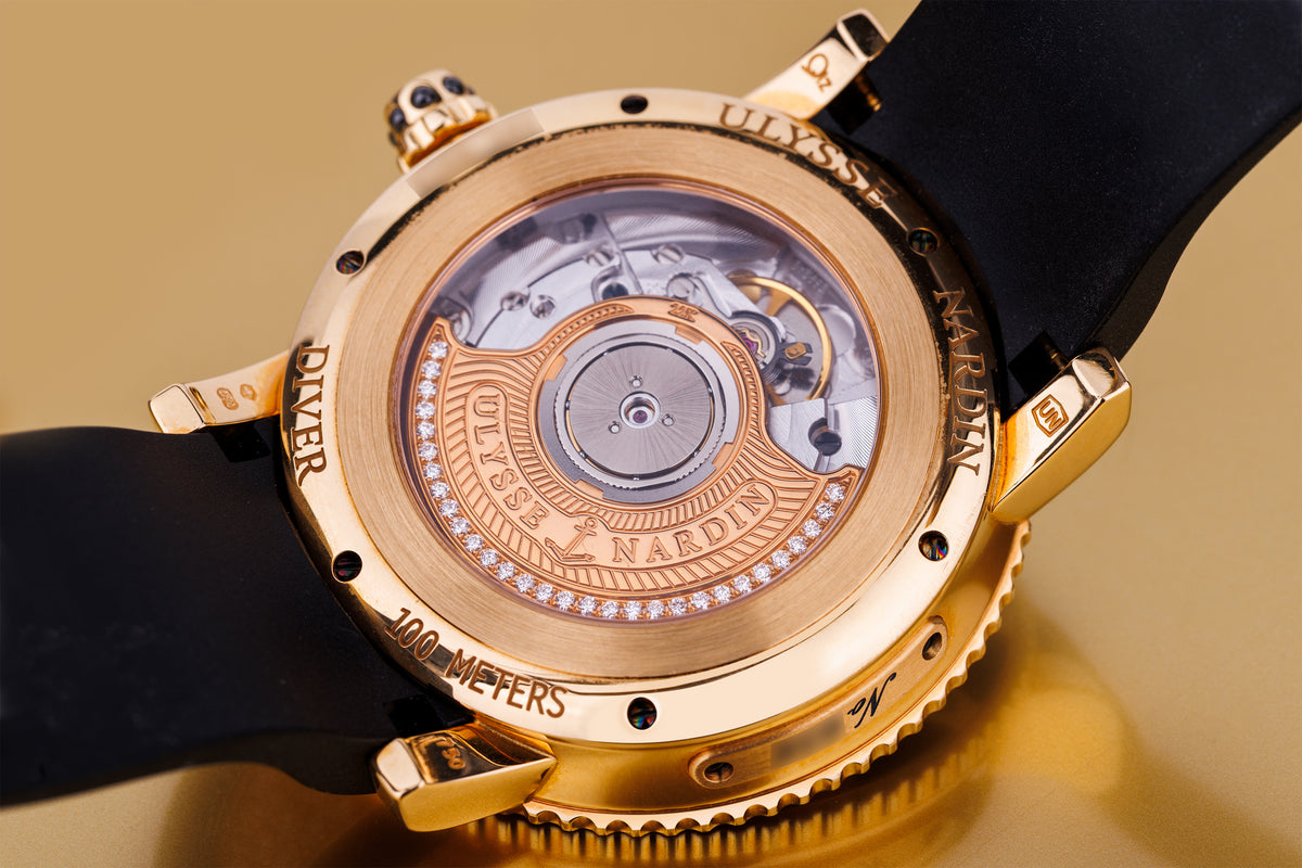 Ulysse Nardin Lady Diver Starry Night | REF. 8106-101 | 18k Yellow Gold | Black Diamond Dial, Bezel & Shoulders | 40.5mm | Papers | 2009