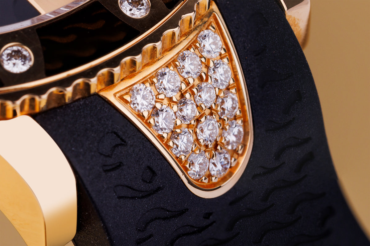 Ulysse Nardin Lady Diver Starry Night | REF. 8106-101 | 18k Yellow Gold | Black Diamond Dial, Bezel & Shoulders | 40.5mm | Papers | 2009