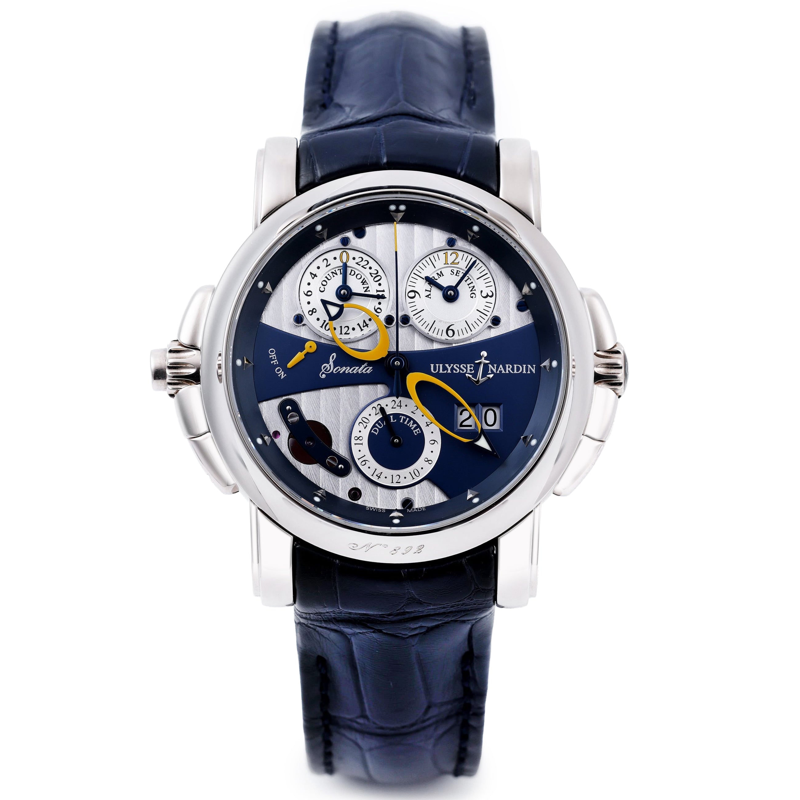 Ulysse Nardin Sonata Cathedral Alarm | REF. 670-88/213 | Dual Time | 18K White Gold