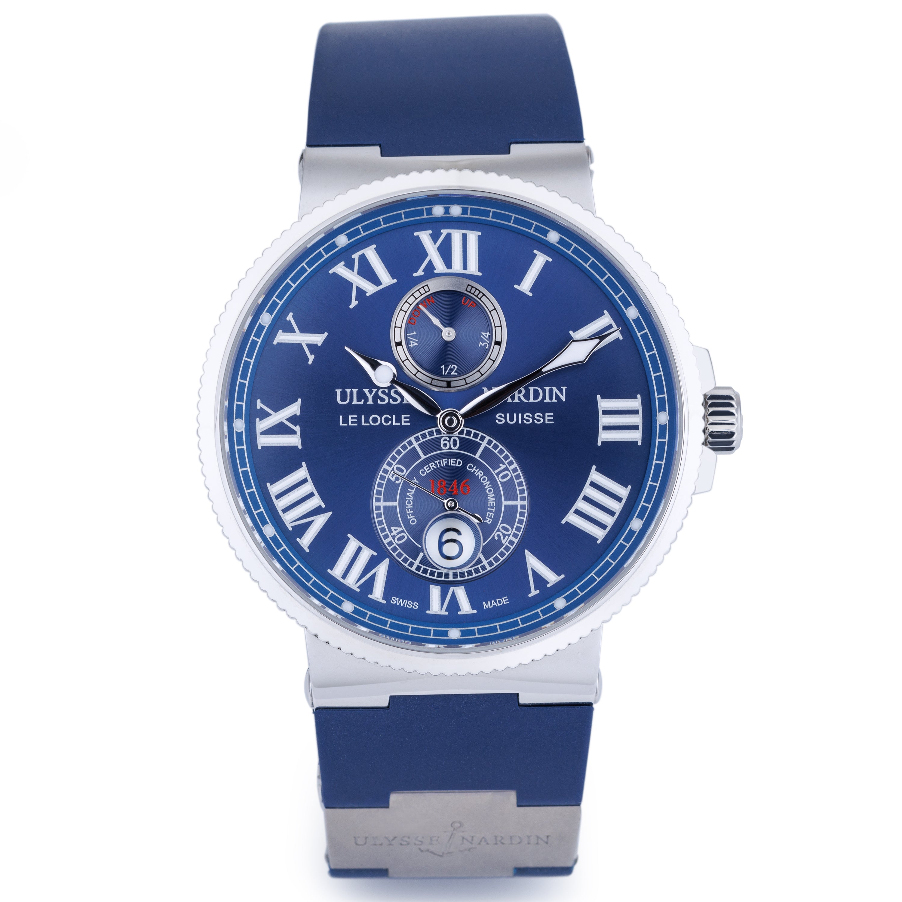 Ulysse Nardin Marine Chronometer | REF. 263-67 | Blue Dial | Stainless Steel | 43mm | Box & Papers | 2013
