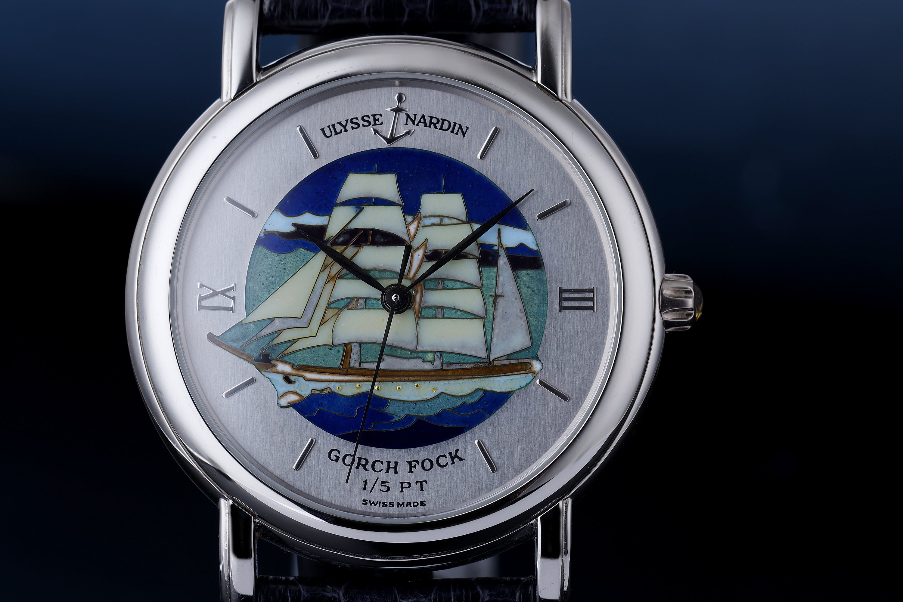 Ulysse Nardin San Marco | Platinum 1 of 5 Limited Edition | REF. 139-70-9 | Cloisonné Enamel - Gorch Fock | 37mm | Automatic | 2000's
