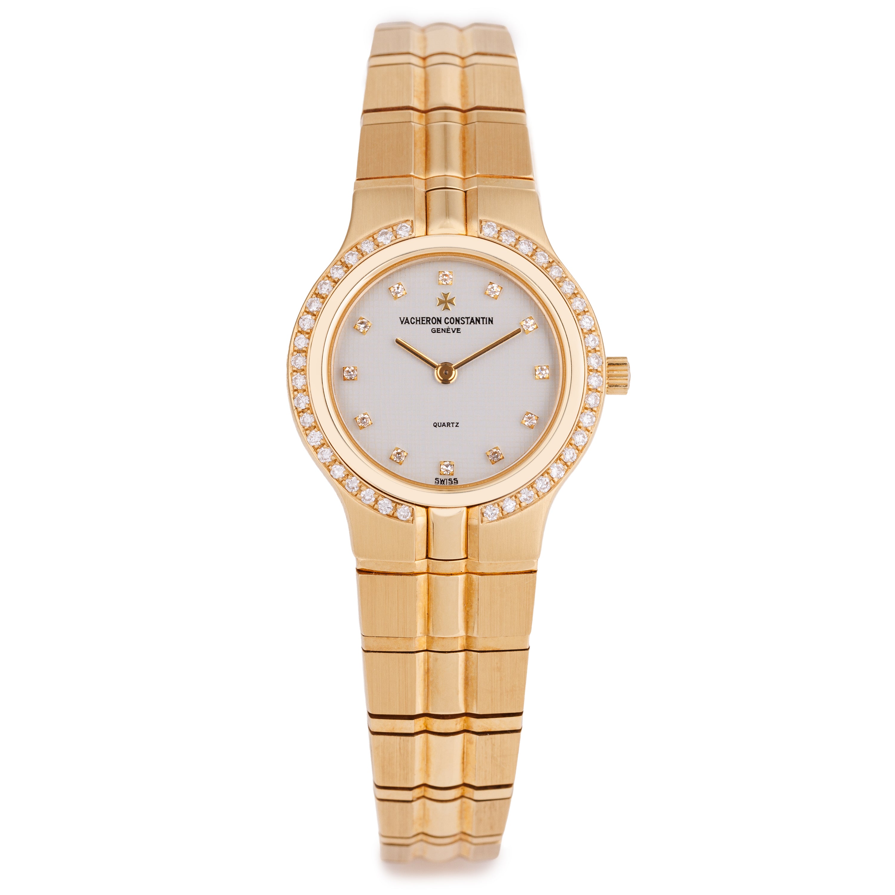 Unworn Vacheron Constantin Lady Phidias | REF. 16510/967-1/110 | Diamond Bezel & Hours | Quartz | 18k Yellow Gold | 24mm | 1990's