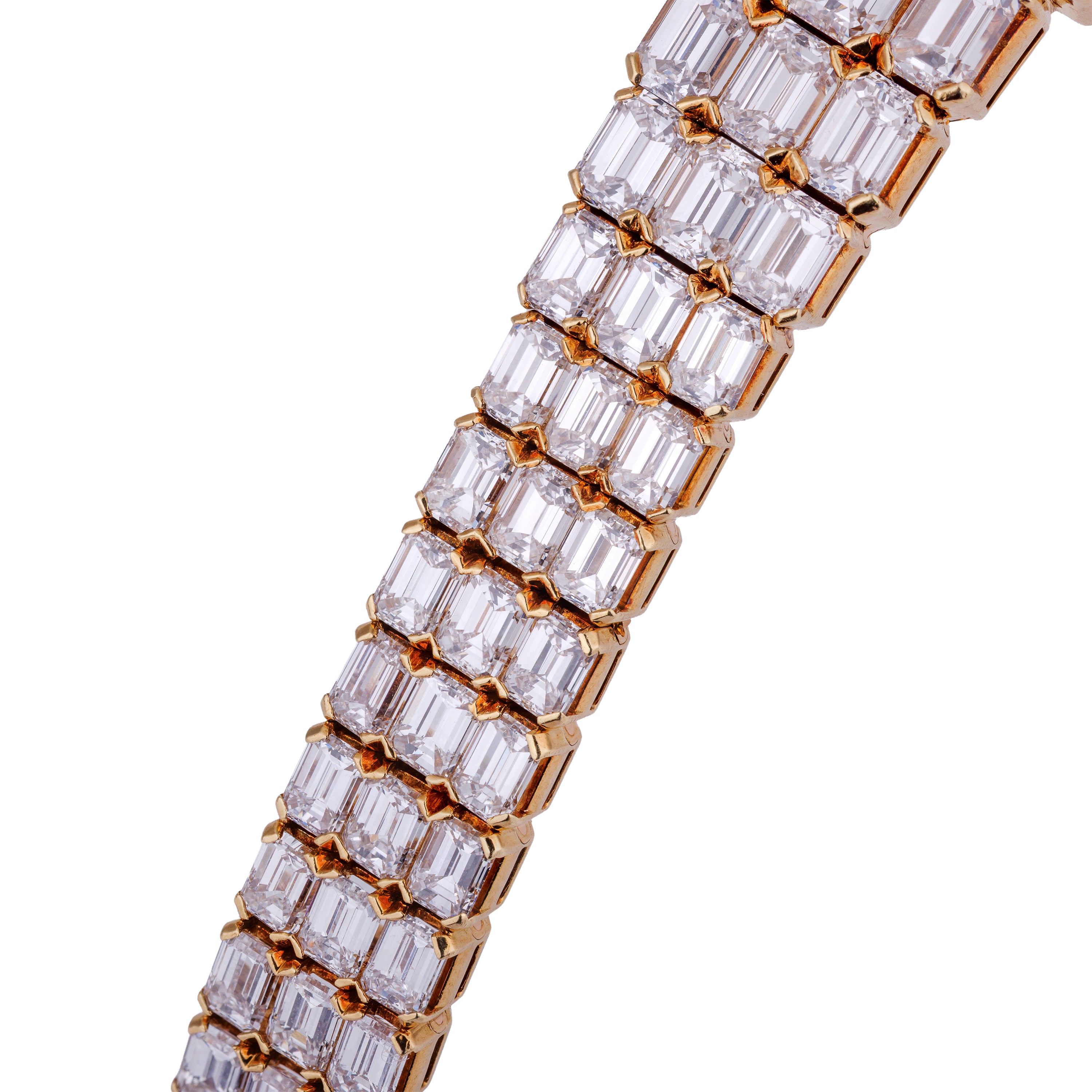 Rare Vacheron Constantin Lady Kalla | REF. 17701 | Pavé Emerald & Baguette Diamonds | 18k Yellow Gold | 19.5mm | 1980's
