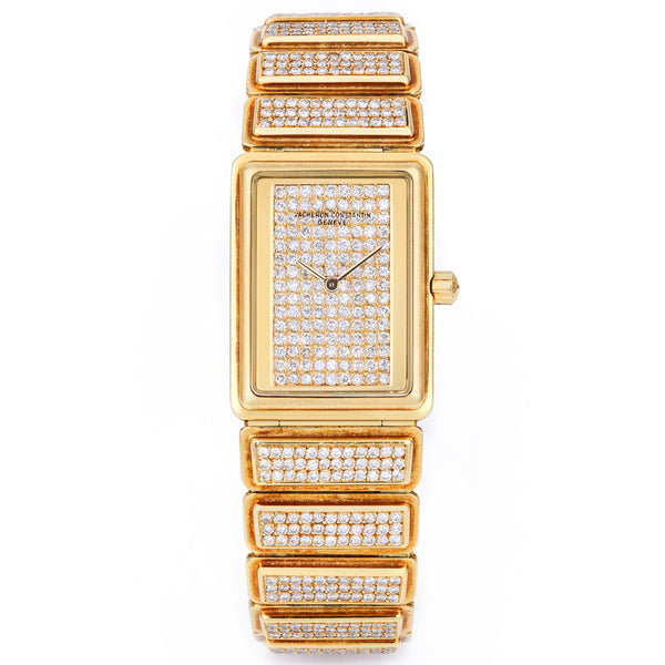 Vacheron Constantin Harmony | REF. 61701/940 | Pavé Diamond Dial | 18k Yellow Gold | Circa 1980's