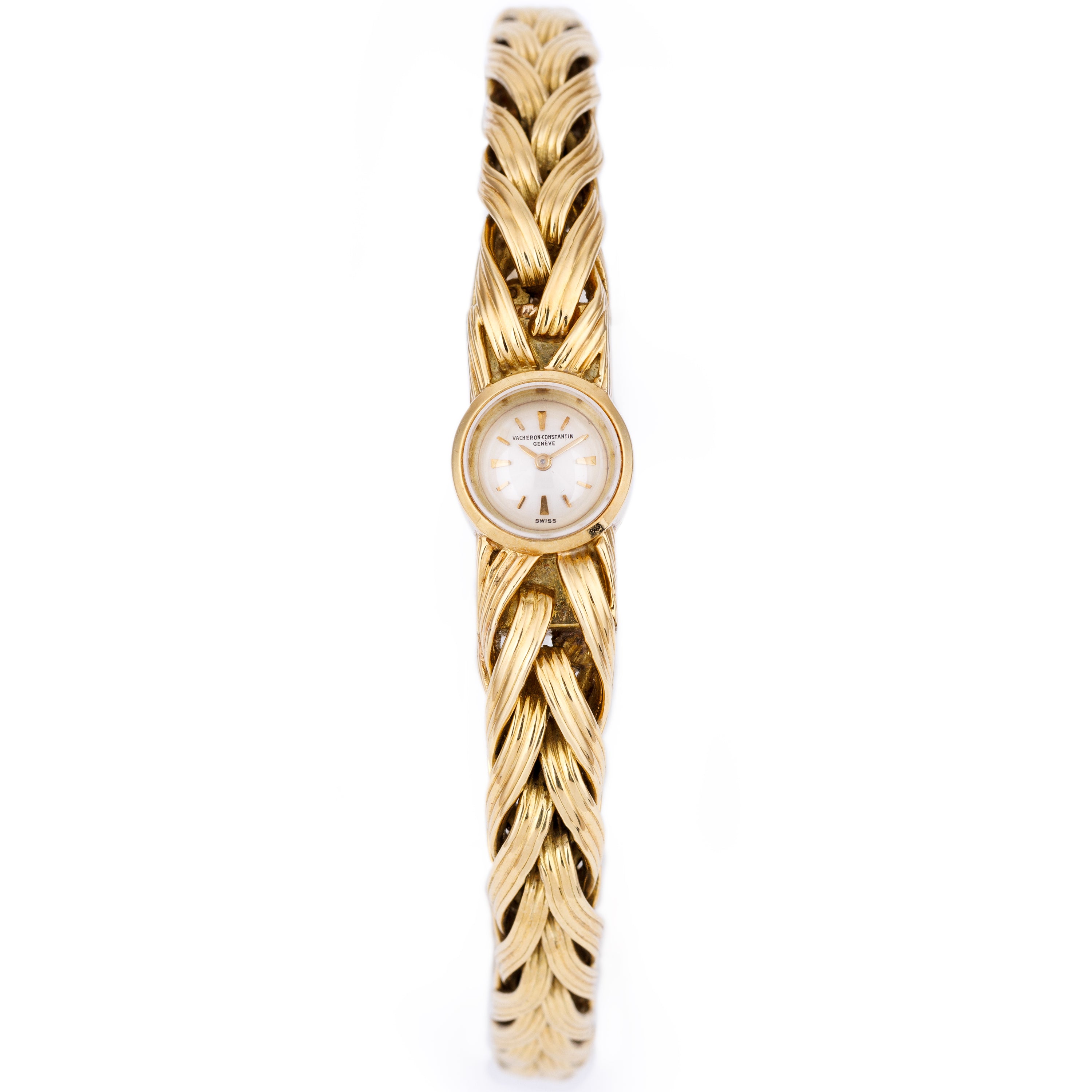 Vacheron Constantin 1950's Ladies Watch | Pleated Bracelet | 10.5mm | 18k Yellow Gold | Manual Wind