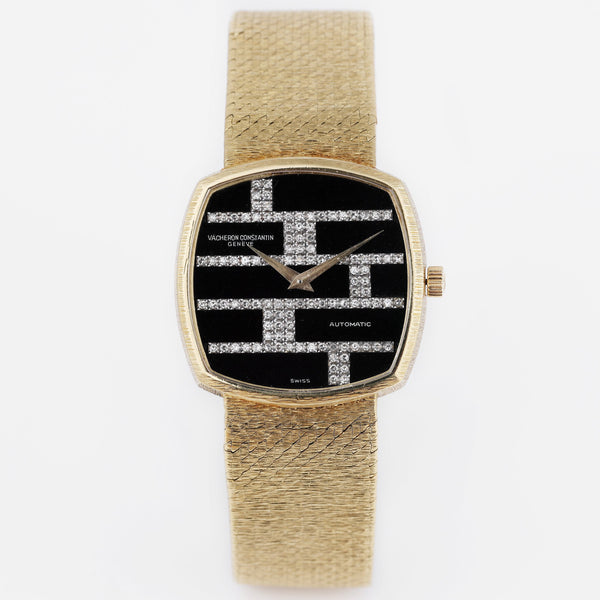 Rare Vacheron Constantin | Onyx & Diamond Dial | 18k Yellow Gold | Circa 1980s