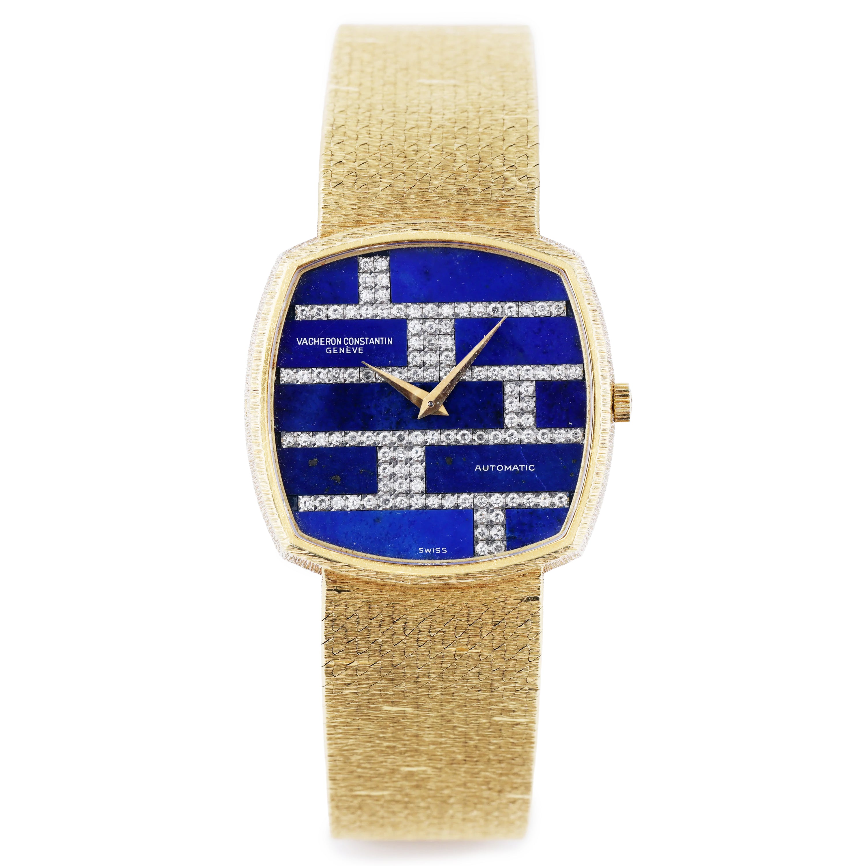 Rare Vacheron Constantin | Lapis Lazuli & Diamond Dial | 18k Yellow Gold | Circa 1980s