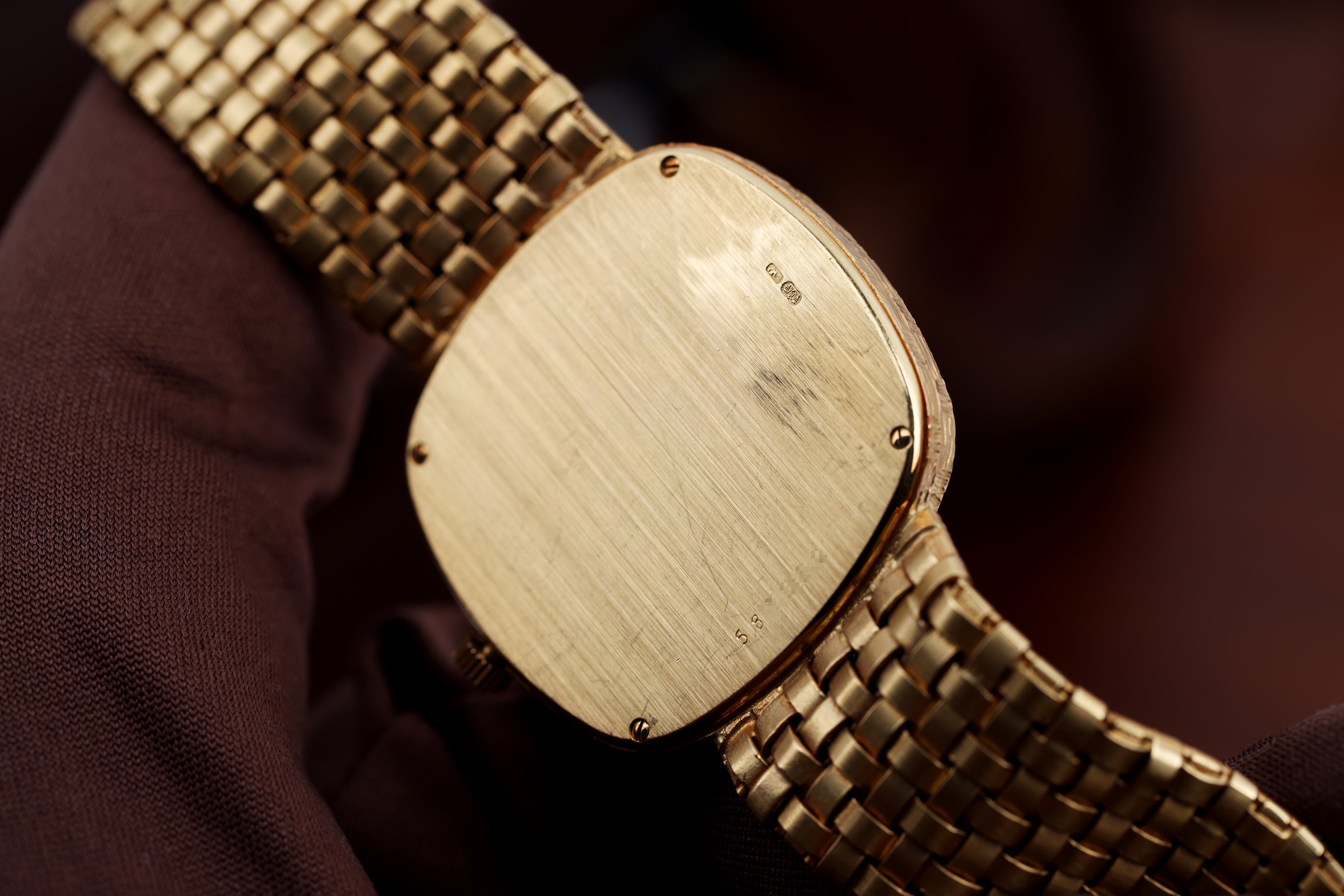 Vacheron Constantin 1980's Vintage Wristwatch | 18k Yellow Gold | 30mm | Woven Bracelet