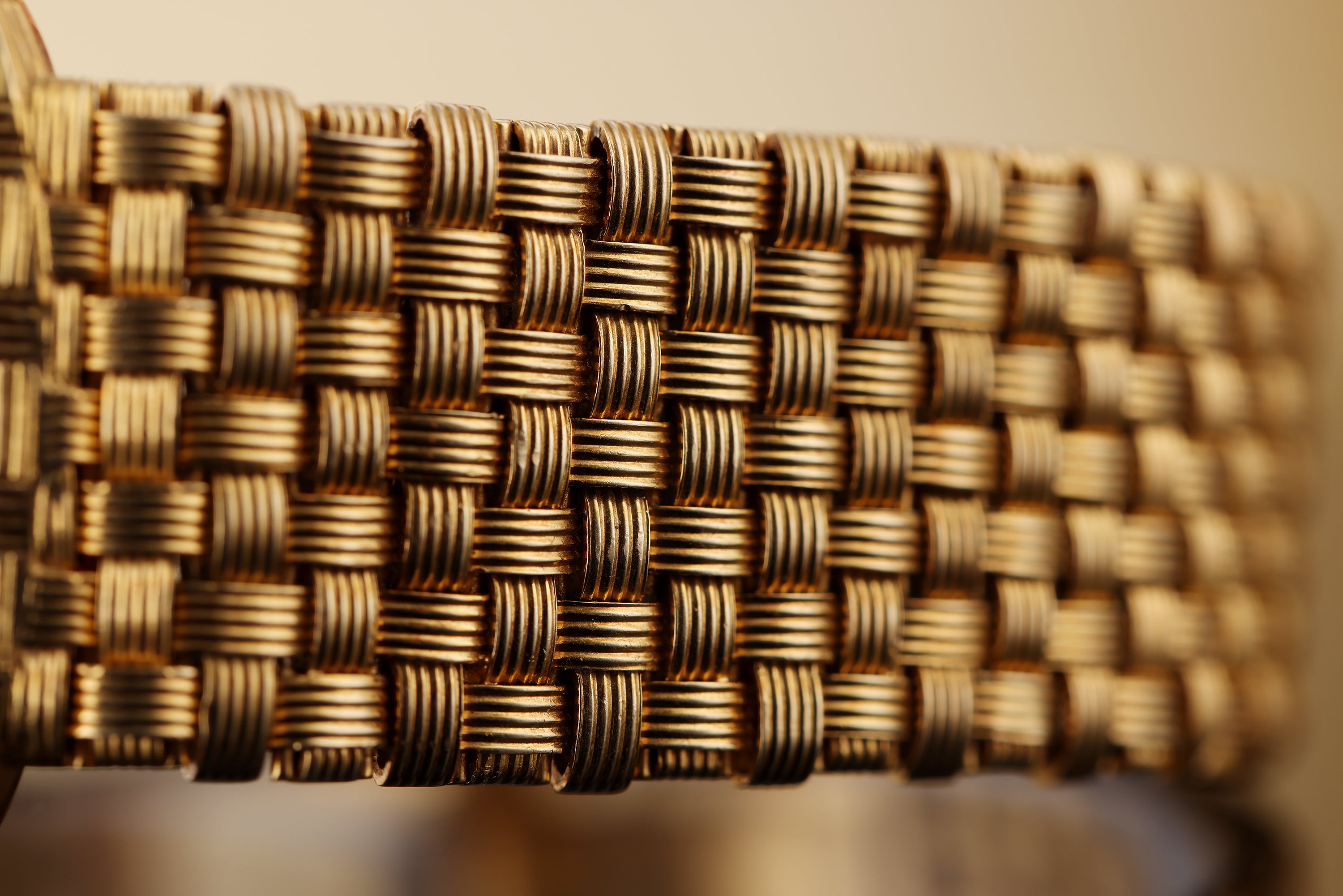 Vacheron Constantin 1980's Vintage Wristwatch | 18k Yellow Gold | 30mm | Woven Bracelet