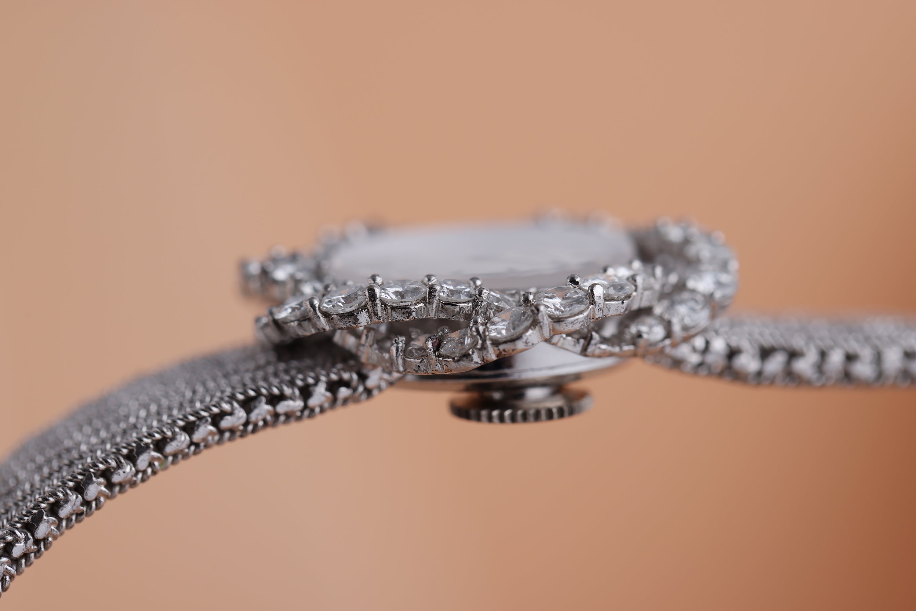 Vacheron Constantin Ladies Wristwatch | Diamond Flower Bezel | 18k White Gold | Circa 1980's
