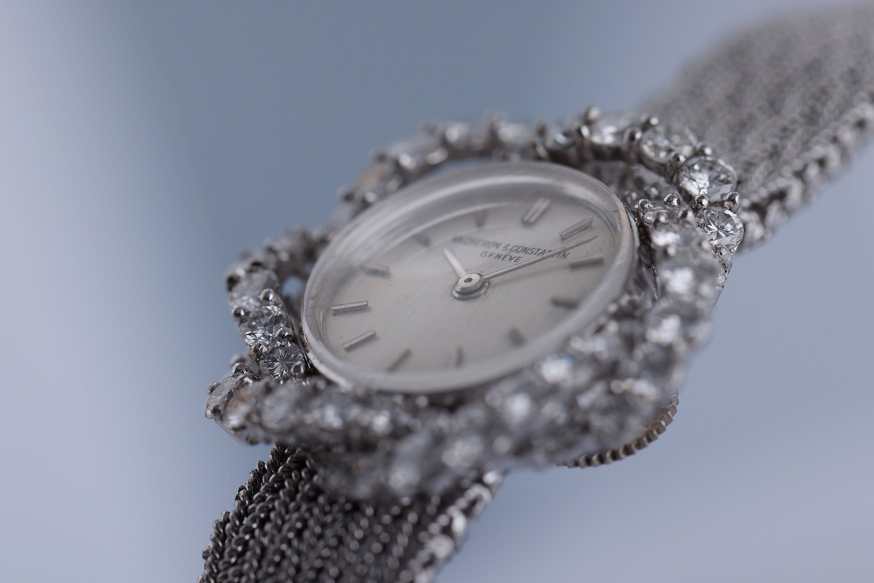 Vacheron Constantin Ladies Wristwatch | Diamond Flower Bezel | 18k White Gold | Circa 1980's